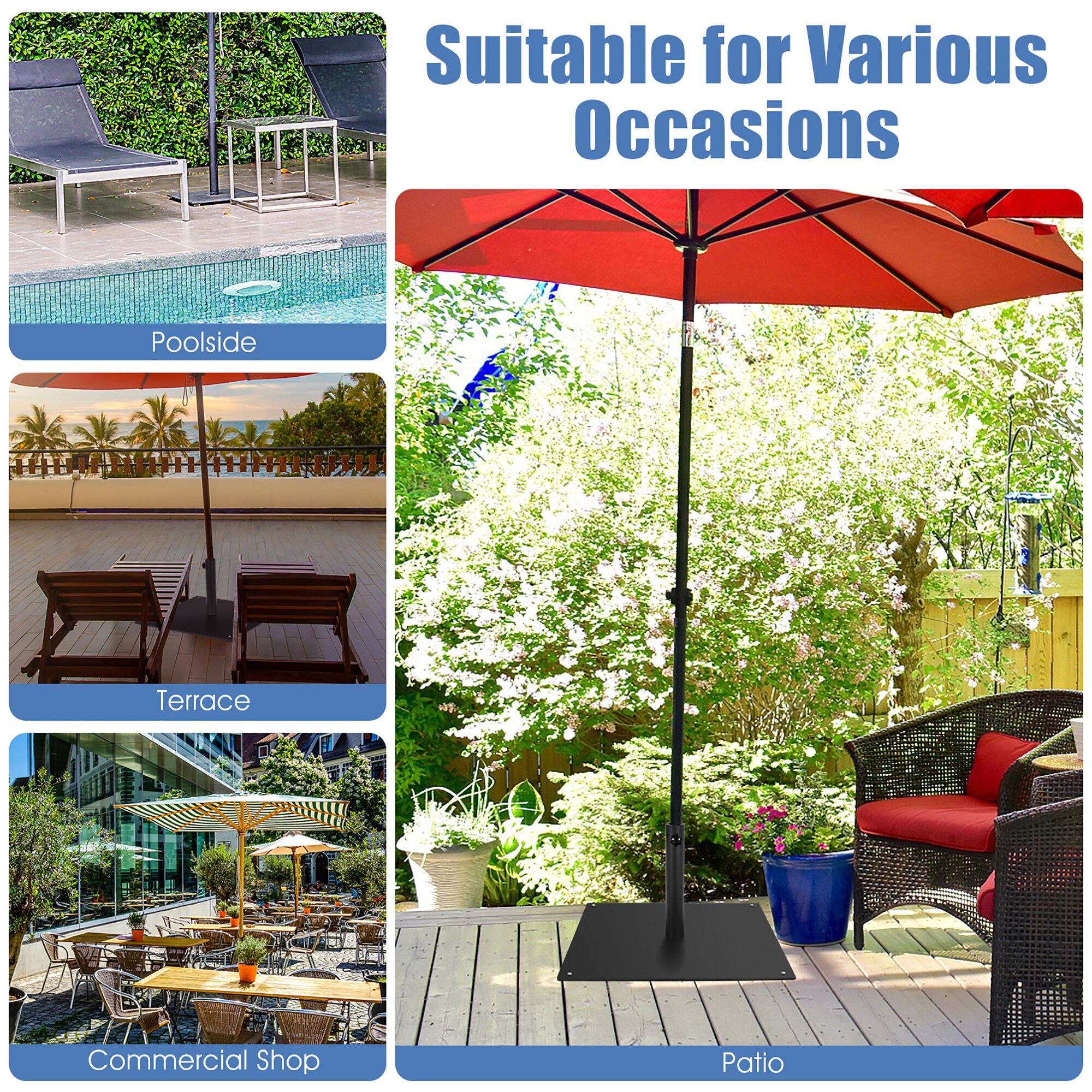 Costway NP10529 Umbrella-Bases - View #7