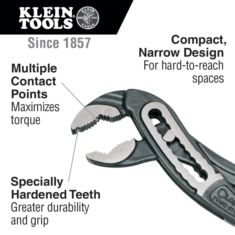 Klein Tools 10-in Universal Tongue and Groove Pliers in the Pliers  department at