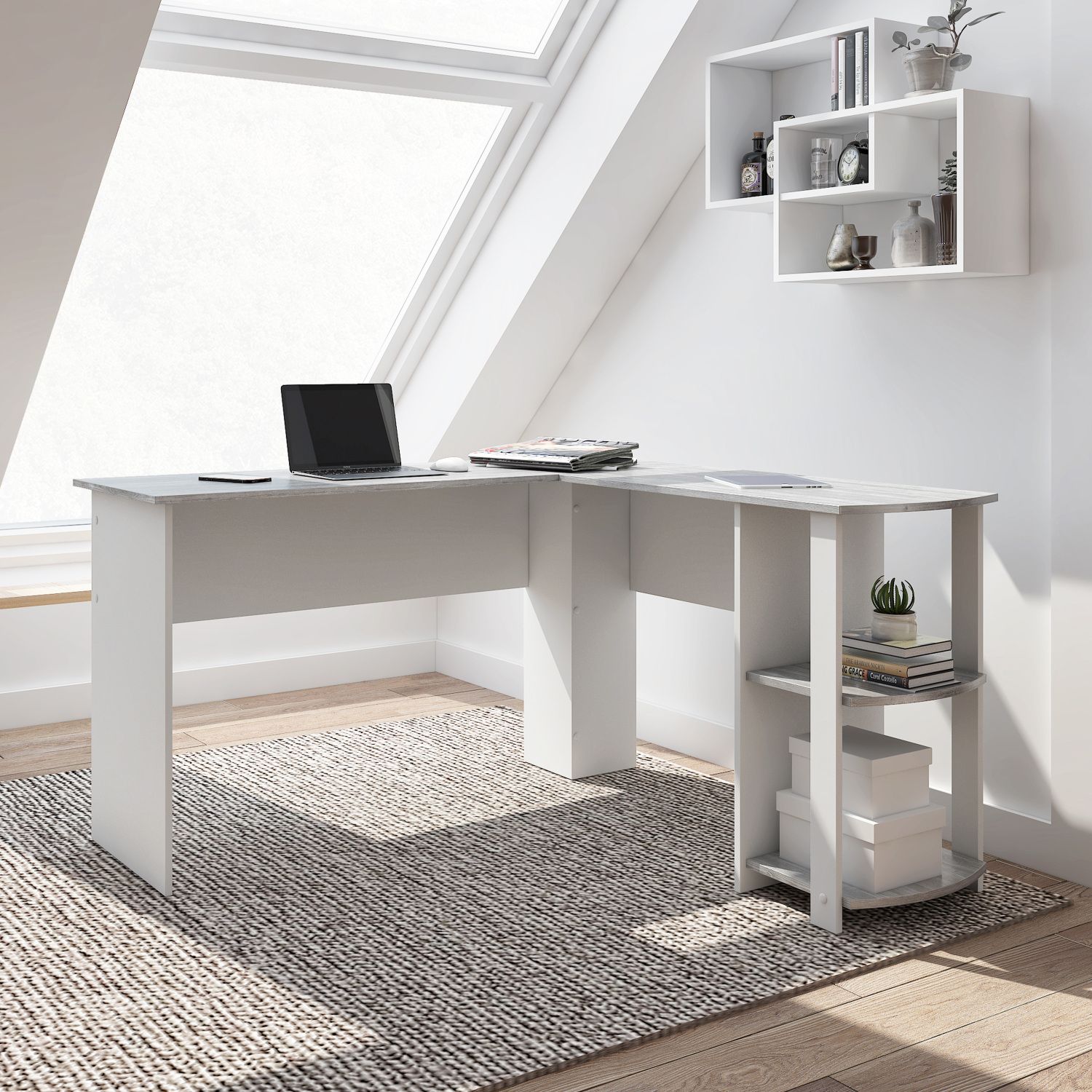 JASMODER RTA-8413L-GRY 51.50-Inches Multiple colors/finishes Modern/Contemporary Writing desk