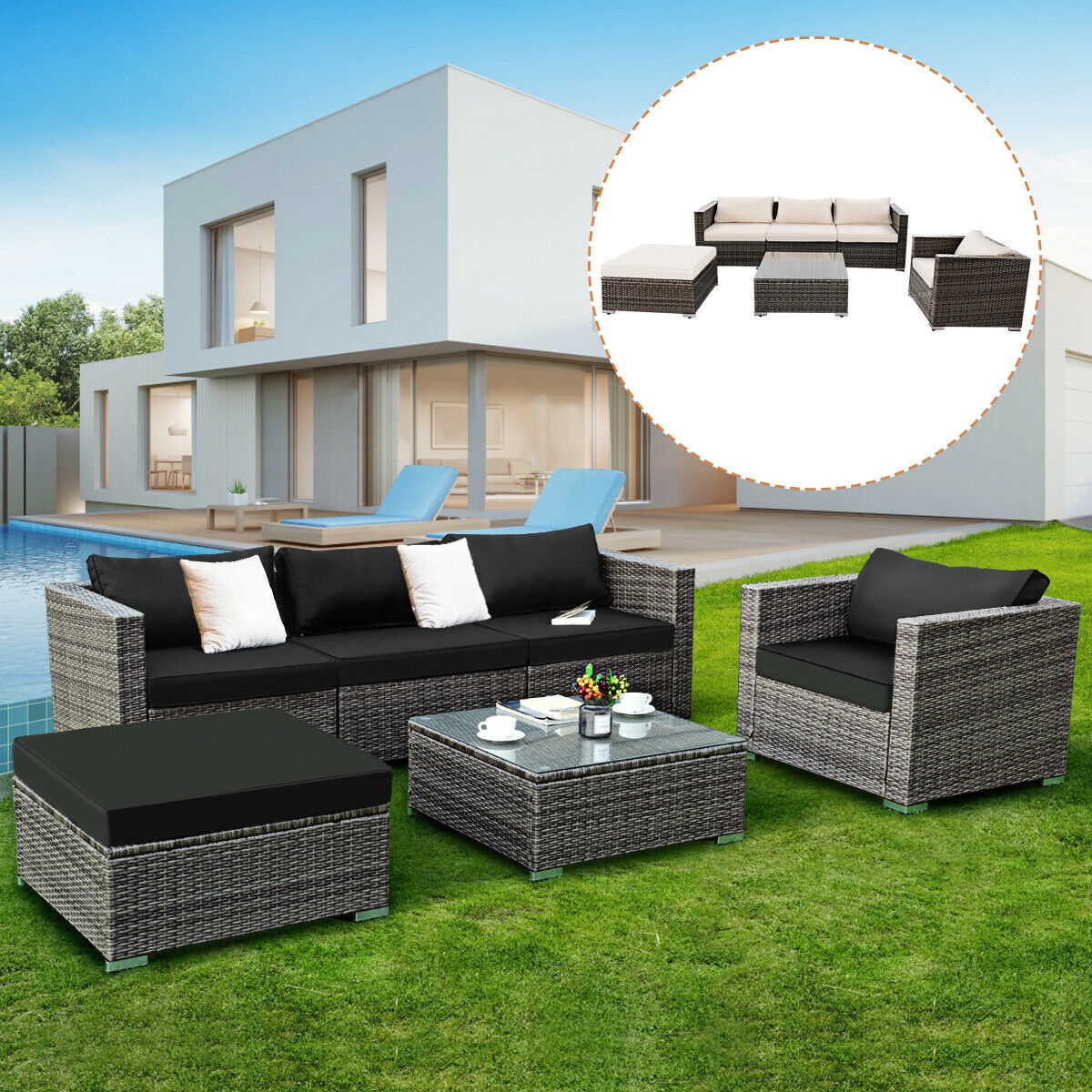 CASAINC WF-HW59186+ Patio-Conversation-Sets - View #3
