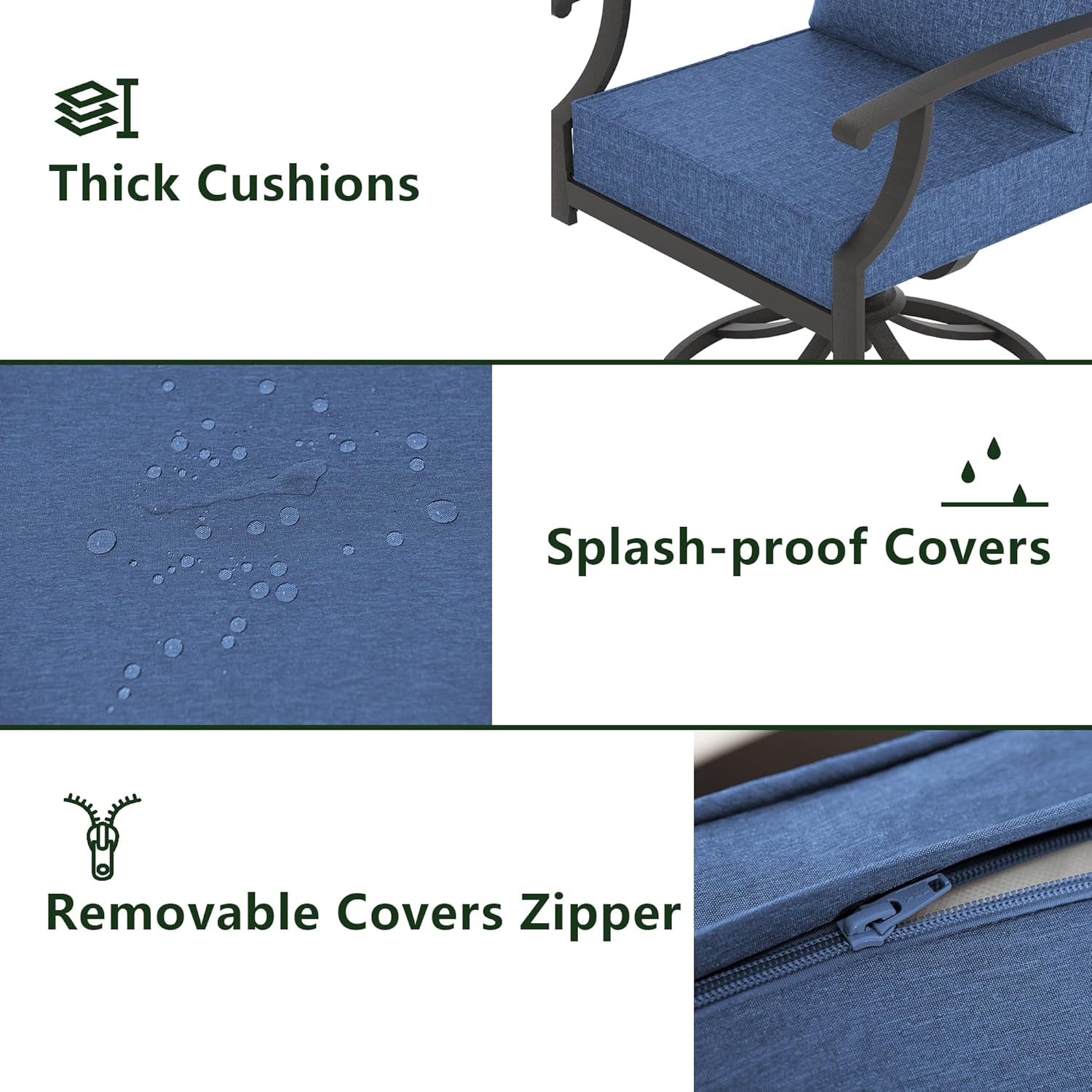 ALAULM LS-2DMS-NAVY Patio-Chairs - View #6