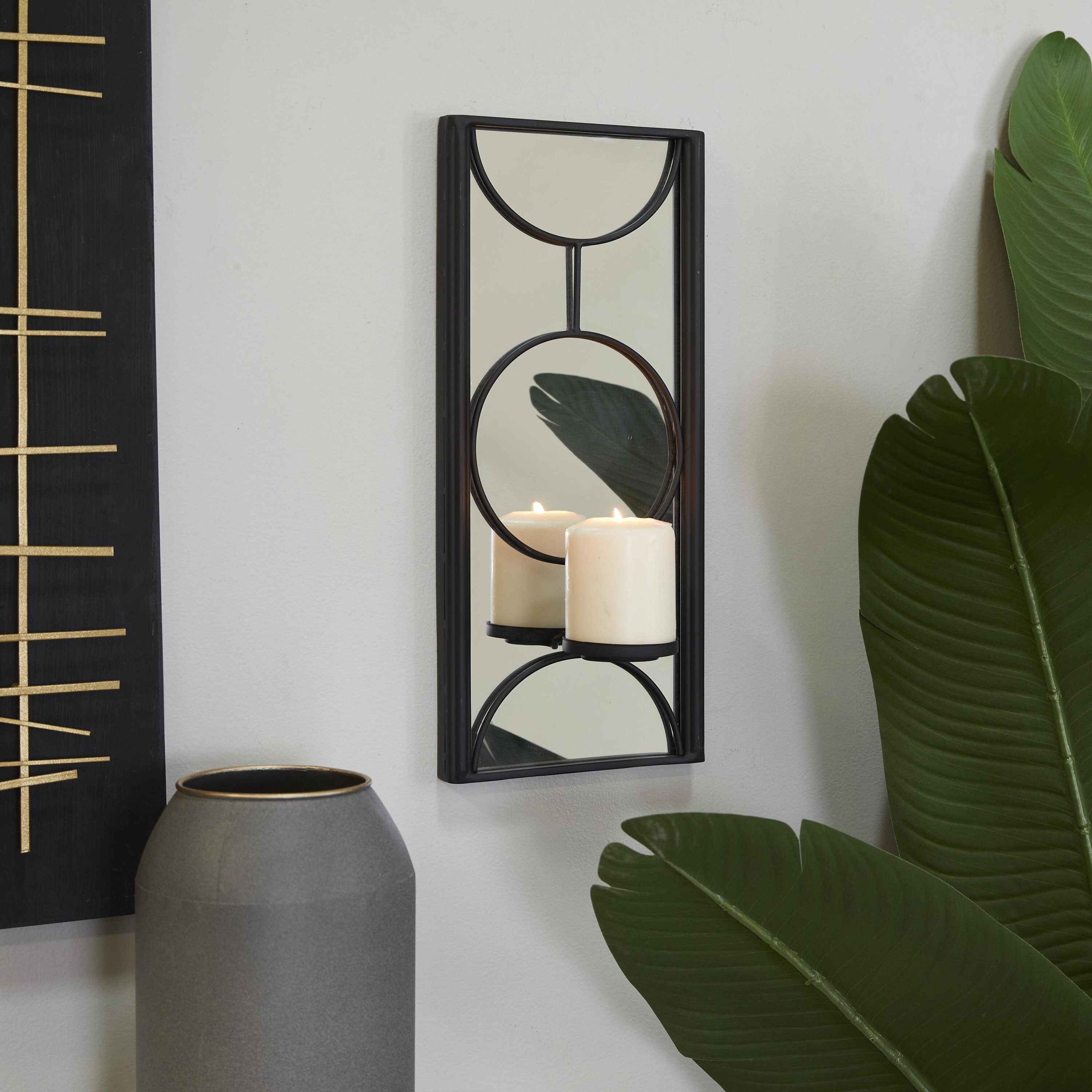 Grayson Lane 64927 1 Candle Metal Sconce Candle Holder