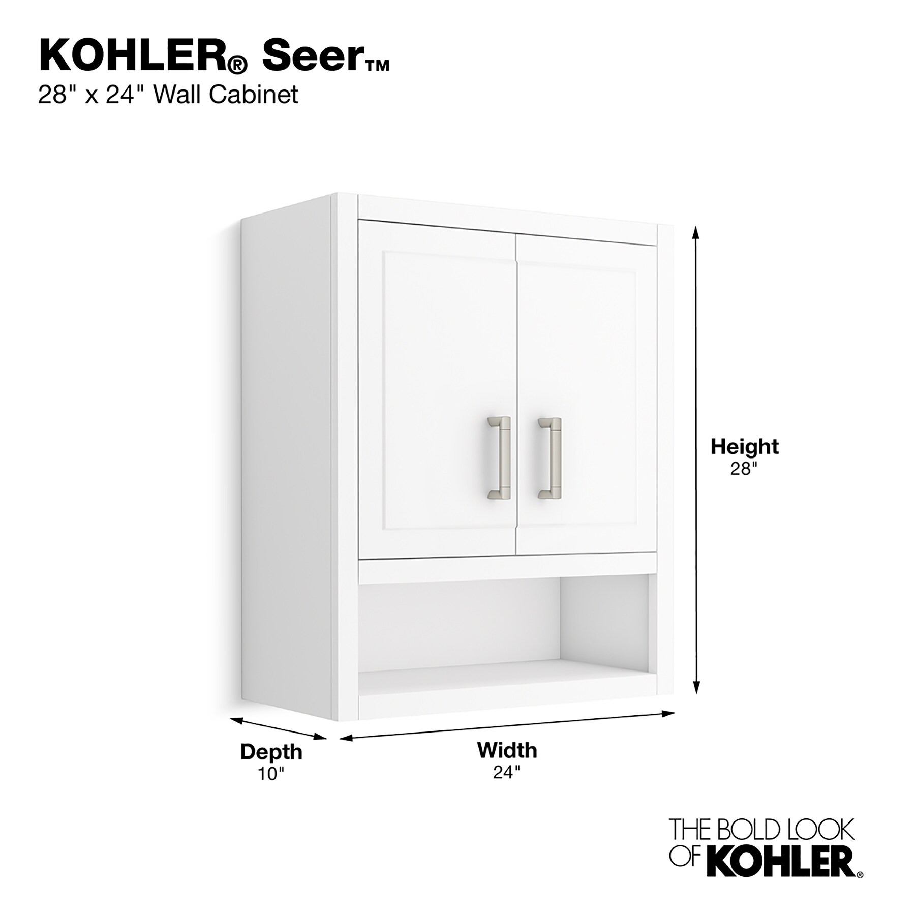 KOHLER 33557-ASB-0 Bathroom-Wall-Cabinets - View #7
