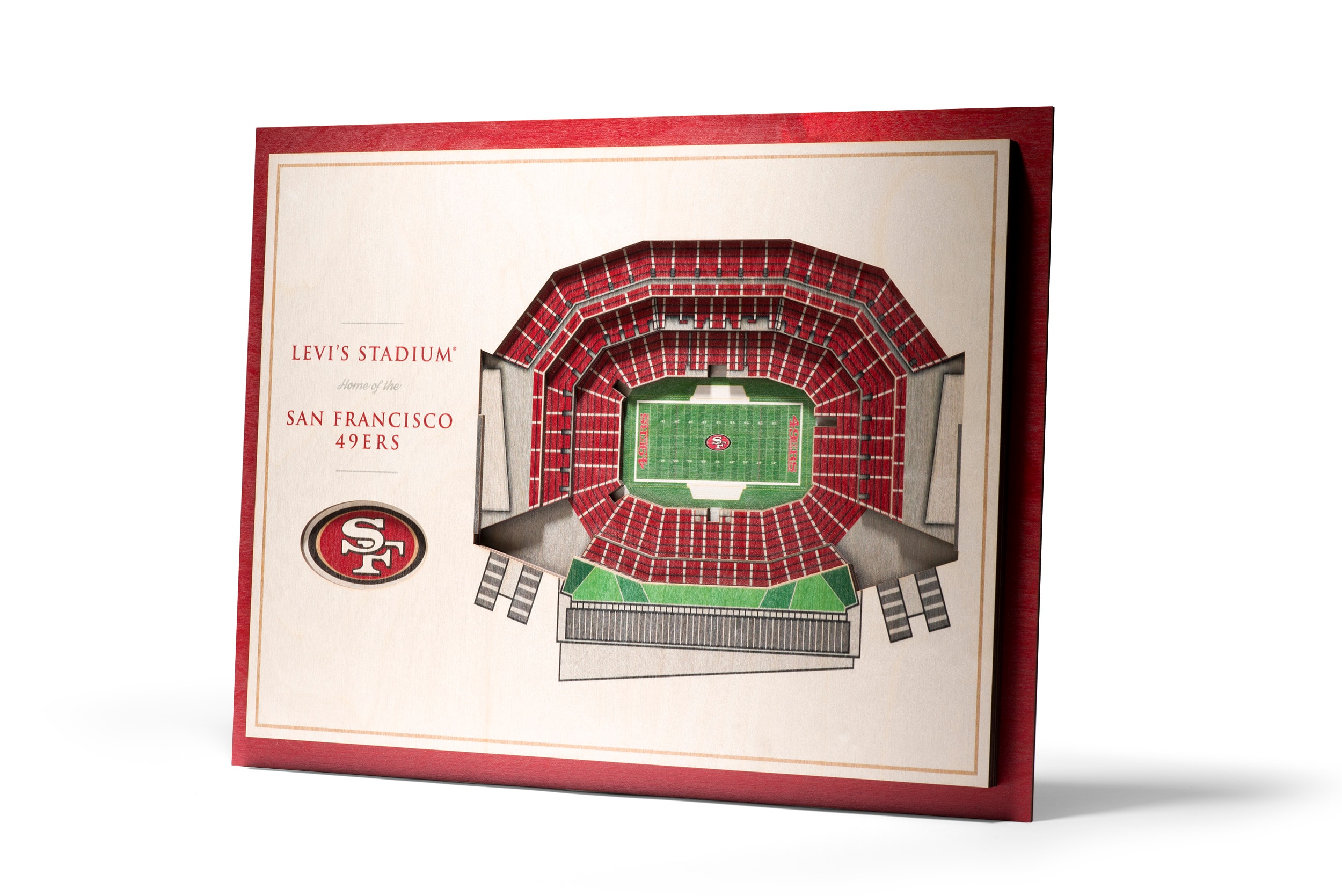 San Francisco 49ers Wood Sign 12 Inch Round State Design : Sports &  Outdoors 