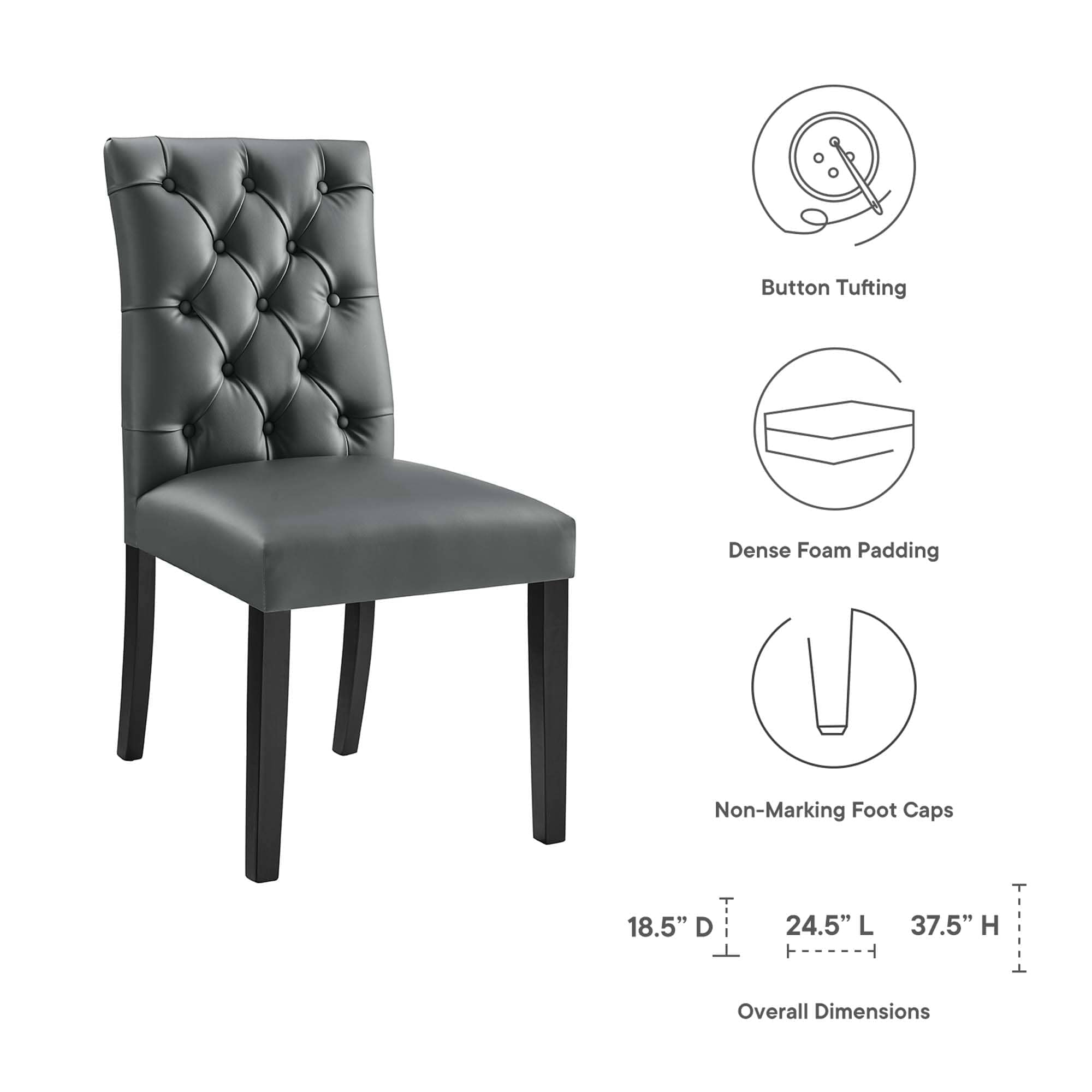 Modway EEI-3472-GRY Dining-Chairs - View #2