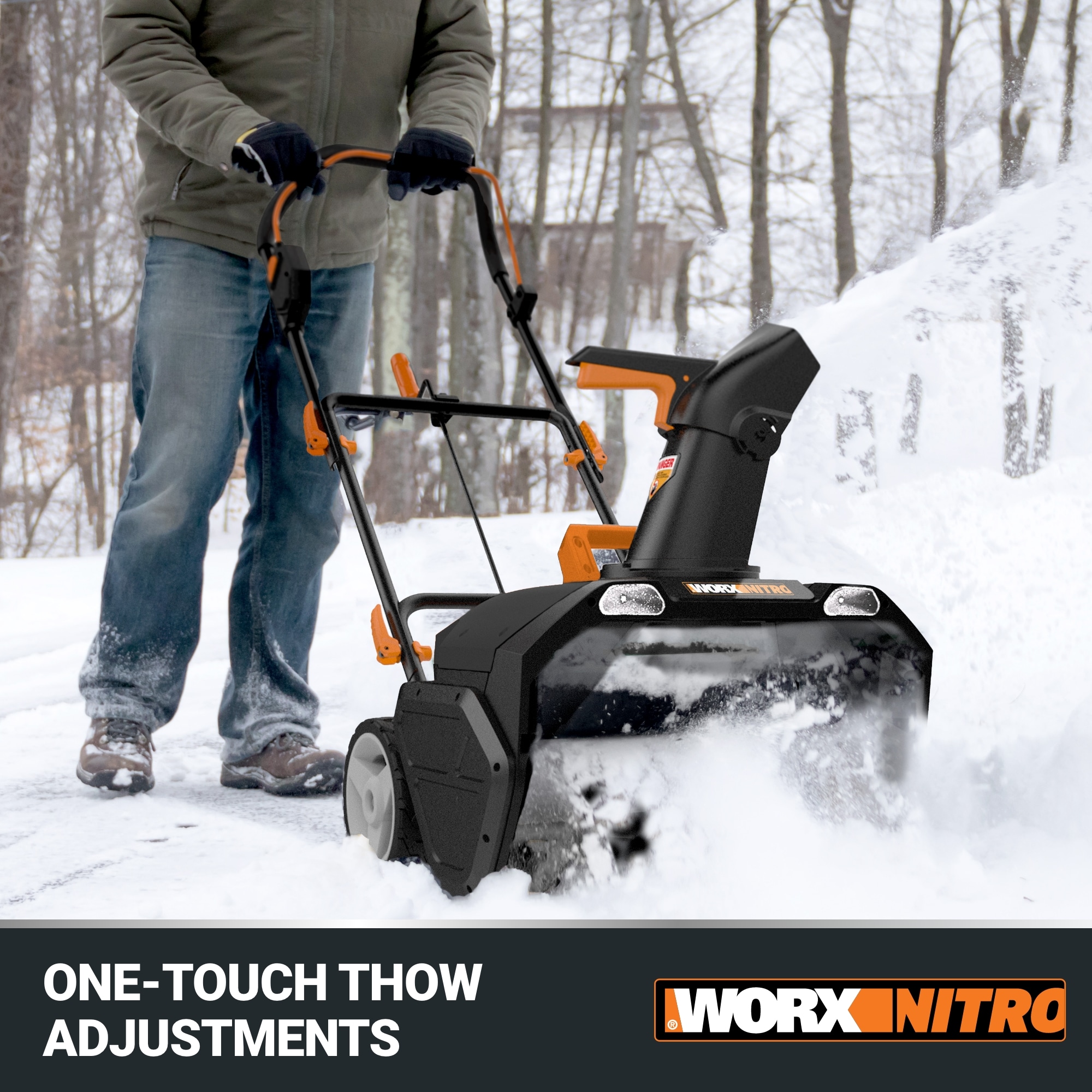 WORX Power Share 40-volt Max 20-in Single-stage Push Cordless Electric Snow  Blower Ah (Battery and Charger Included) in the Snow Blowers department  at