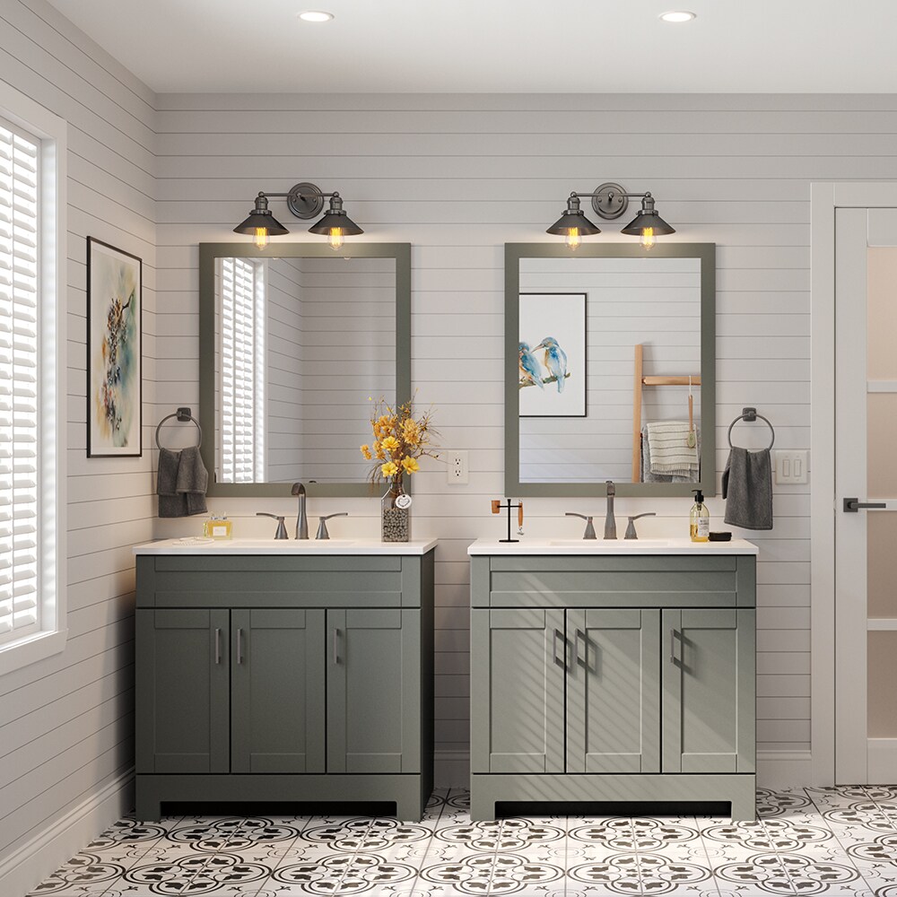 Style Selections 74R2935-SS Framed-Bath-Mirrors - View #6