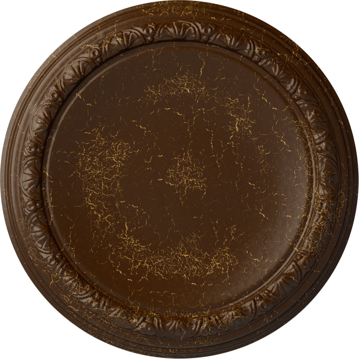 Ekena Millwork CM19CARBC Carlsbad 19.5-in W x 19.5-in L Painted Root Beer Crackle Polyurethane Whole Ceiling Medallion