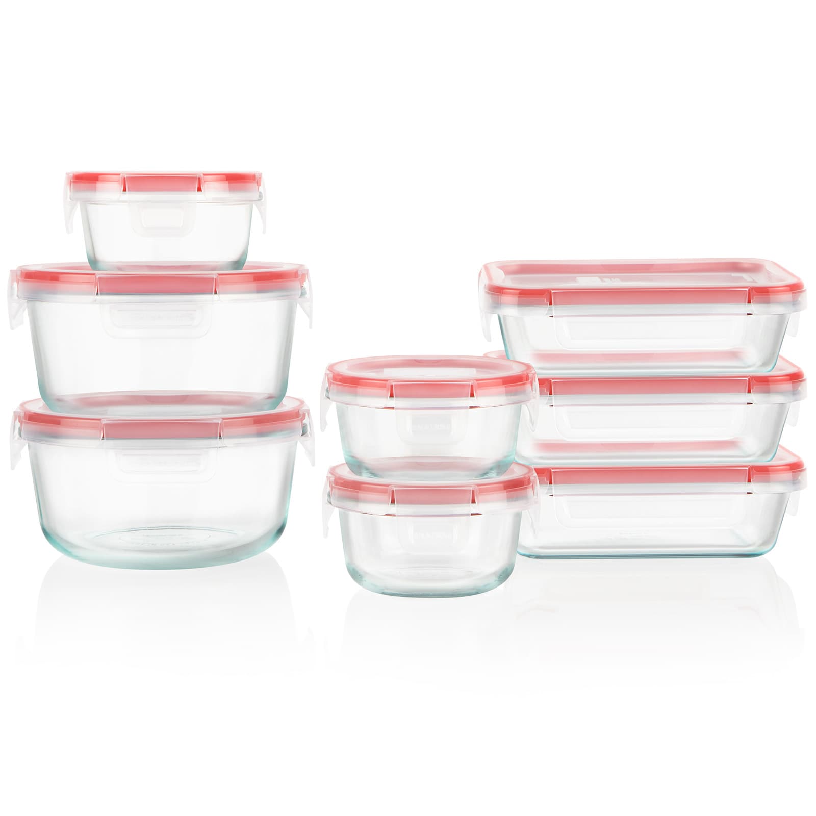 Instant Brands Multisize Glass Bpa-free Reusable Food Storage Container ...