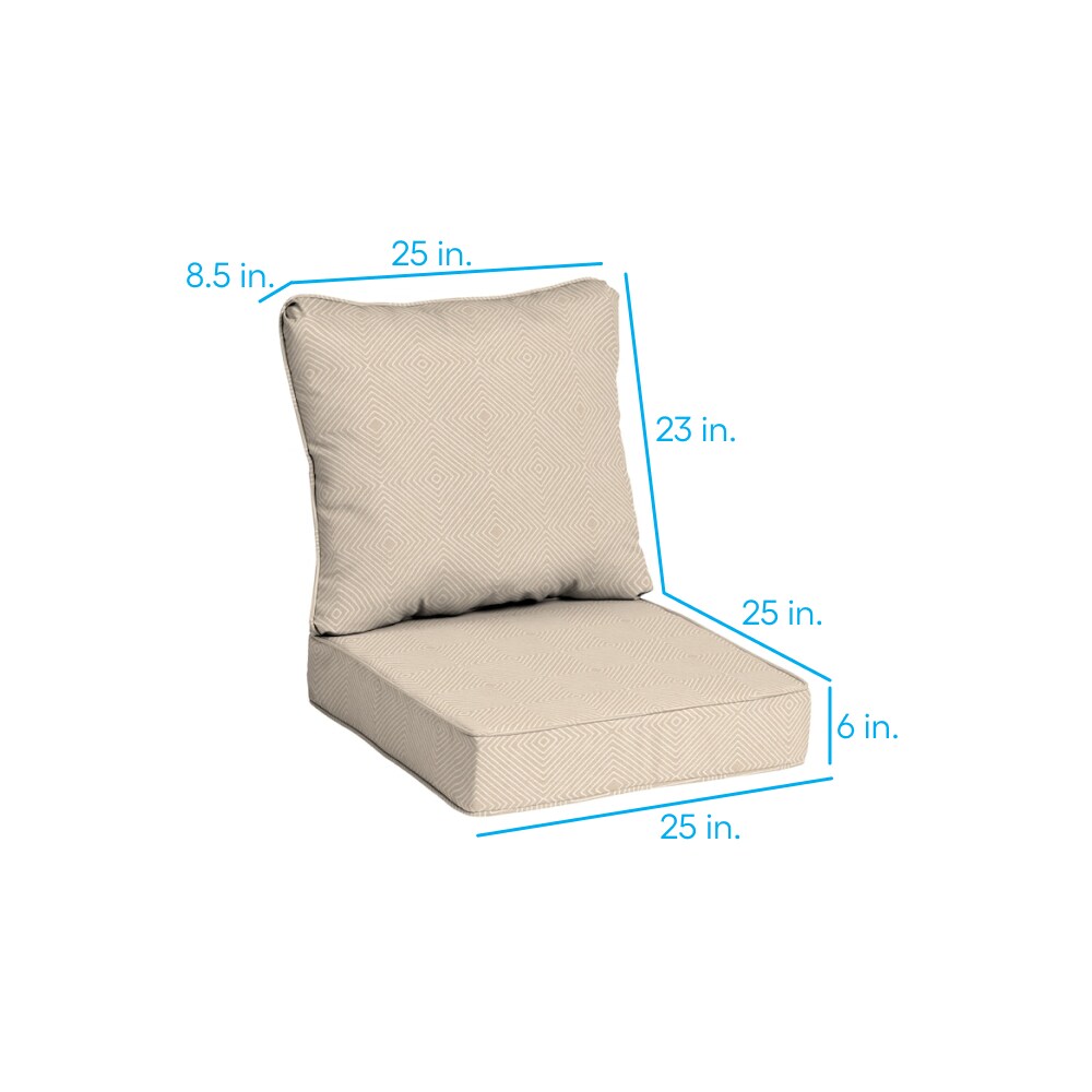 allen + roth with STAINMASTER XQ0CA02B-D9C2 Patio-Furniture-Cushions - View #2