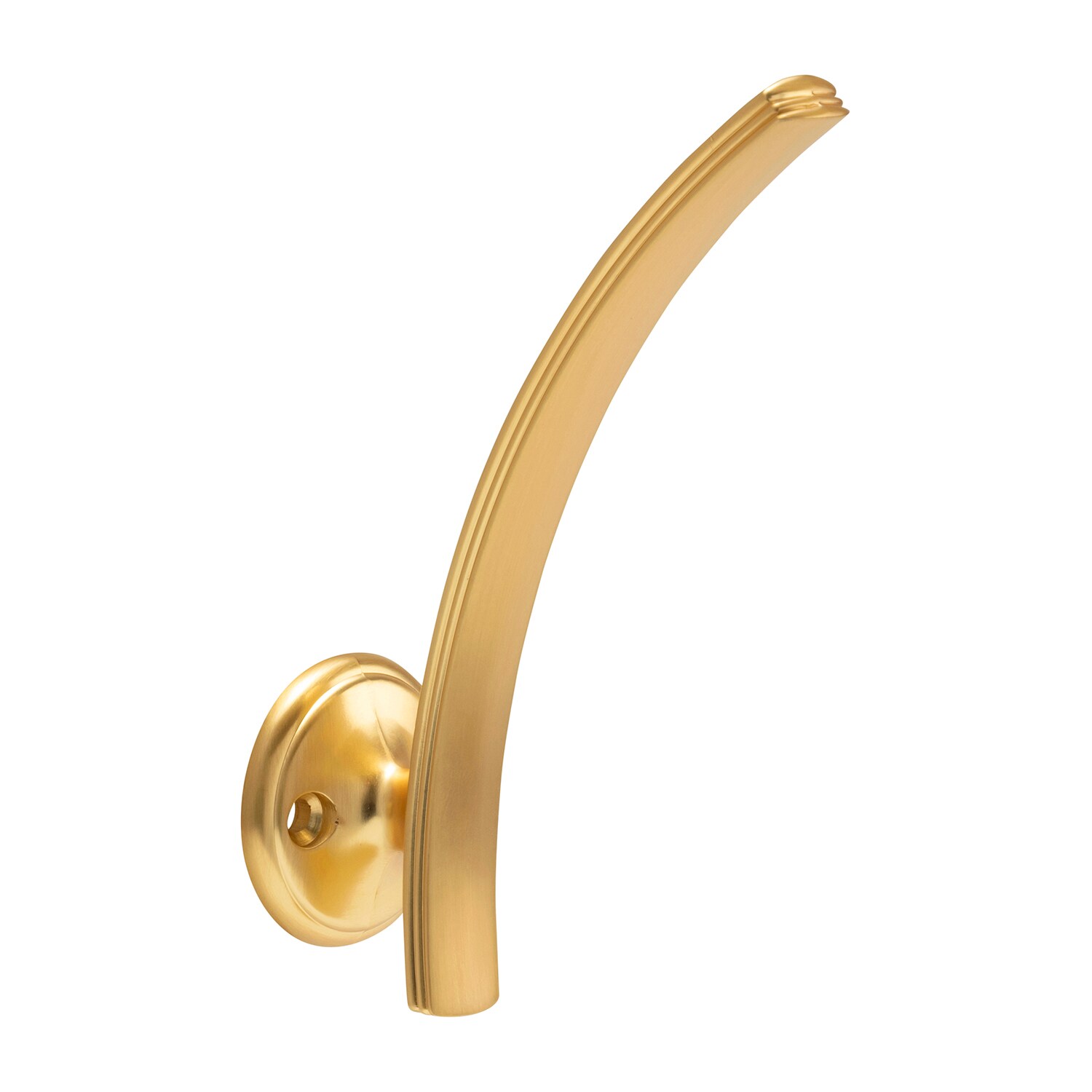 Hickory Hardware P2145-BGB 1 -Hook 1.44-Inches x 4.5-Inches H Brushed Golden Brass Decorative Wall Hook ( 35-lbs. Capacity)
