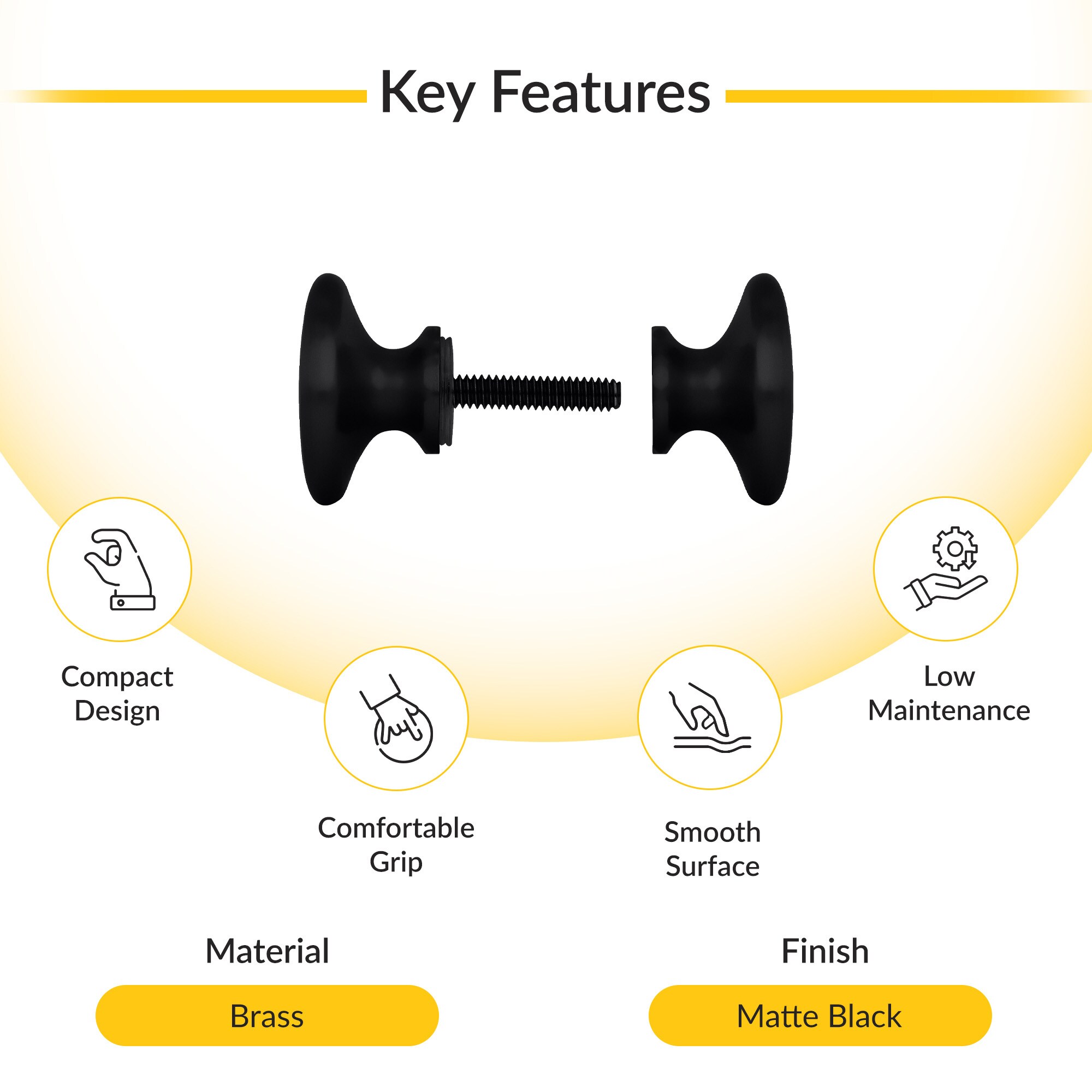 Brixwell BSK100MBL Door-Knobs - View #3