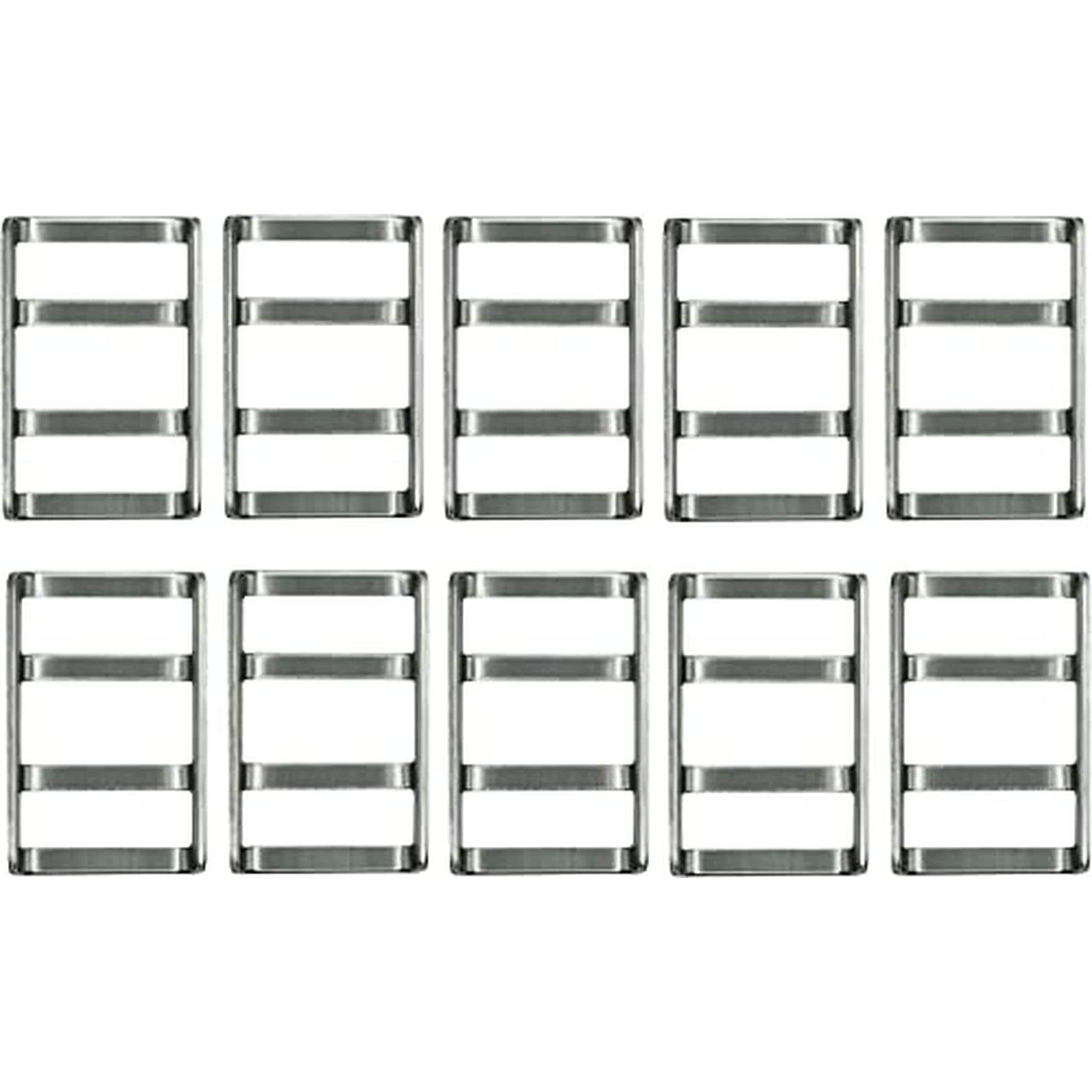 Poolzilla PZ-POOL-BUCKLE-10PK 10 PCS Outdoor Stainless Steel Bar Buckle for Safety Cover Installation