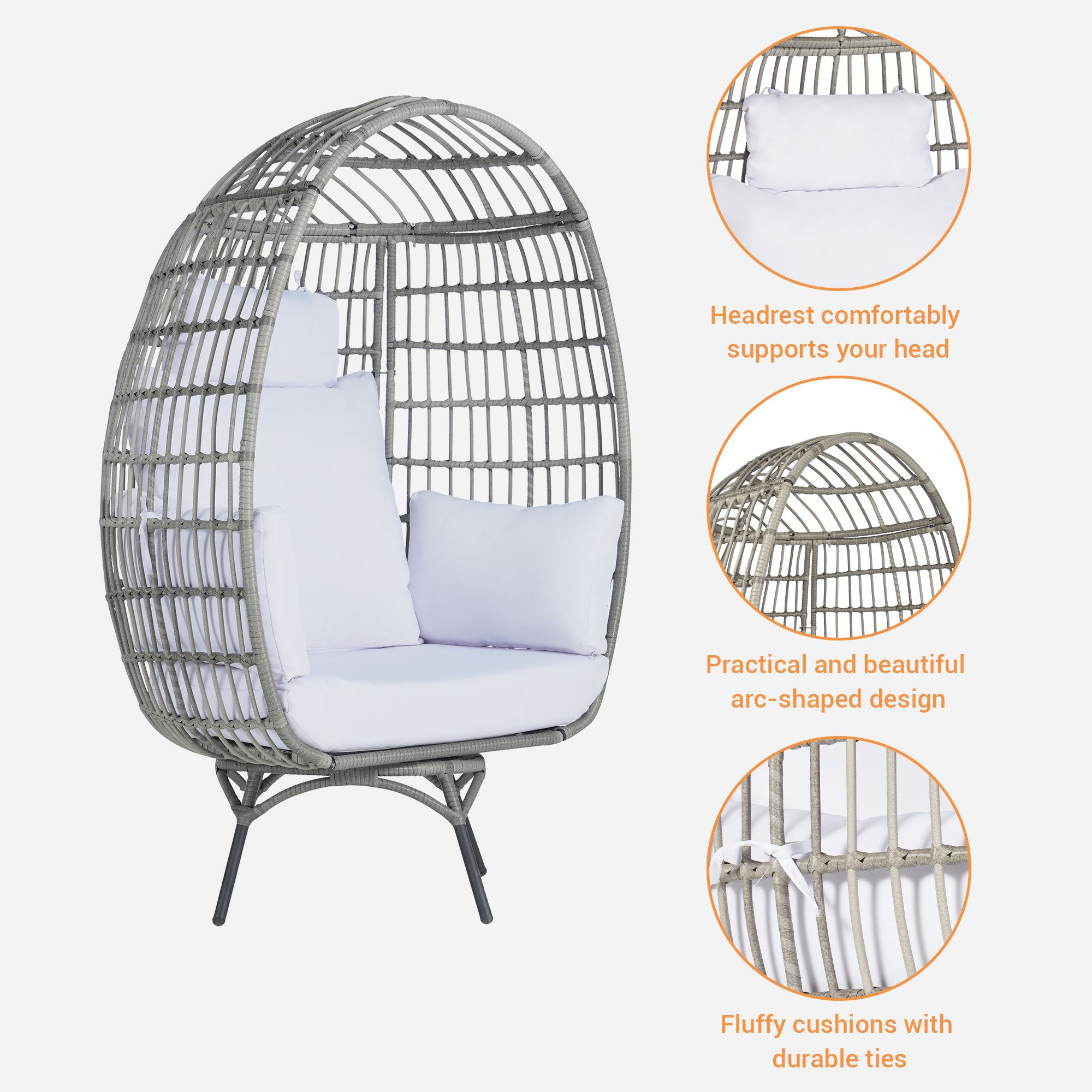 SANSTAR L-RJDC62WT Patio-Chairs - View #3