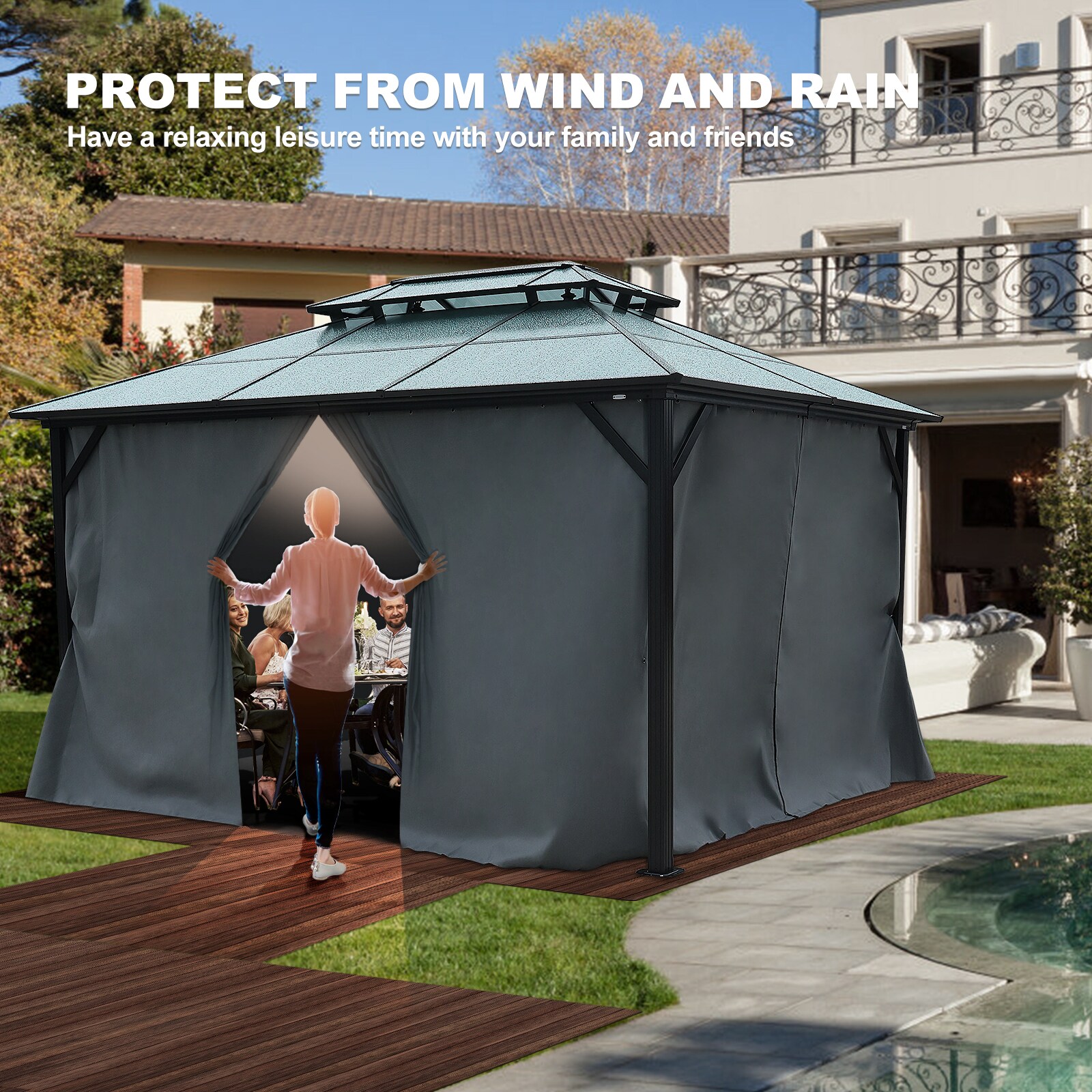 Siavonce ZX-319AAK Wood-Resin-Gazebos - View #9