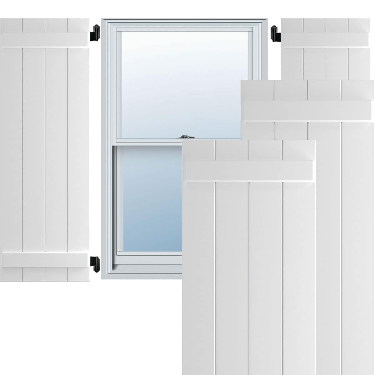 Ekena Millwork CWB18X035UNC Exterior-Shutters - View #2