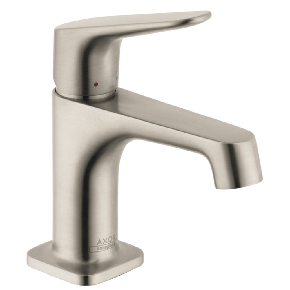 Hansgrohe Citterio M Brushed Nickel 1 Handle Single Hole Watersense Low Arc Bathroom Sink Faucet 