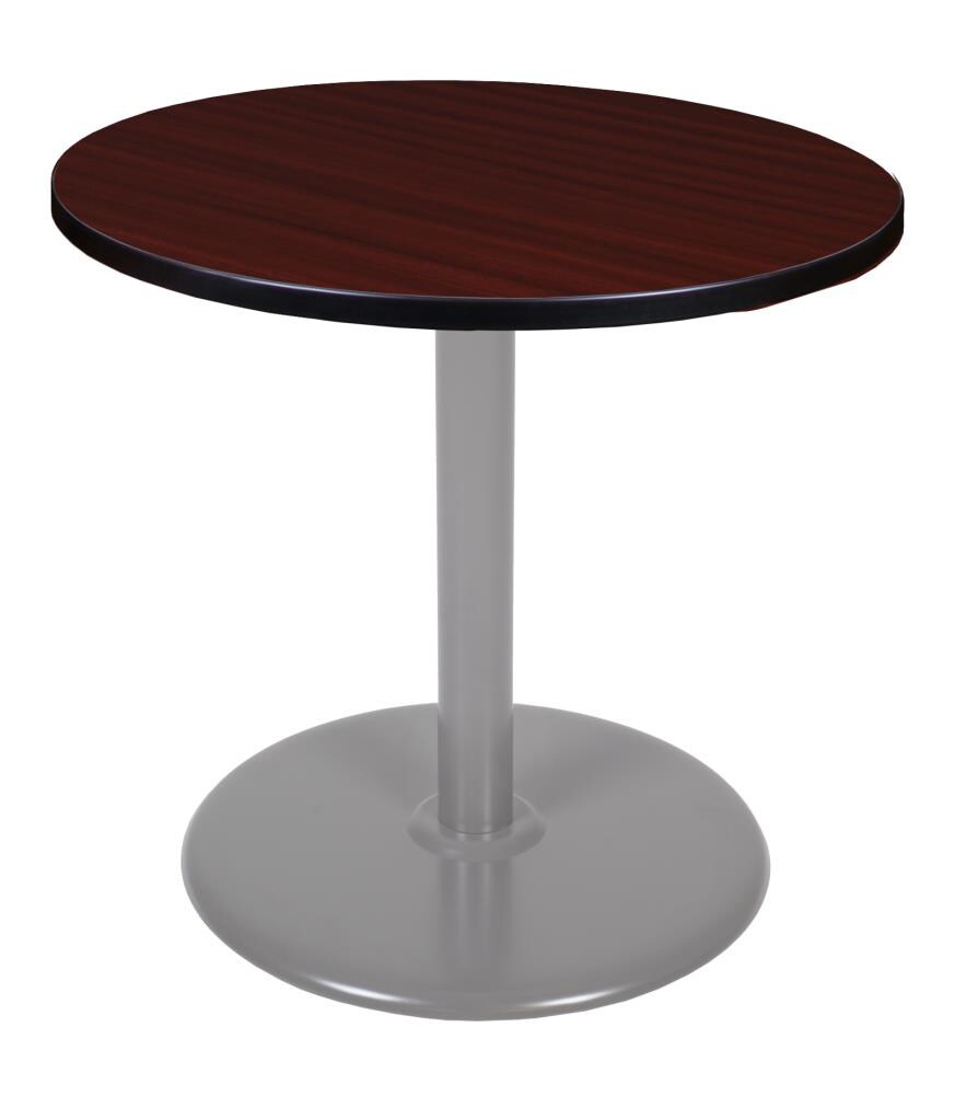 Regency TVP30RNDMHGY Breakroom Brown 4-Person Training Table (30-in W x 29-in H)