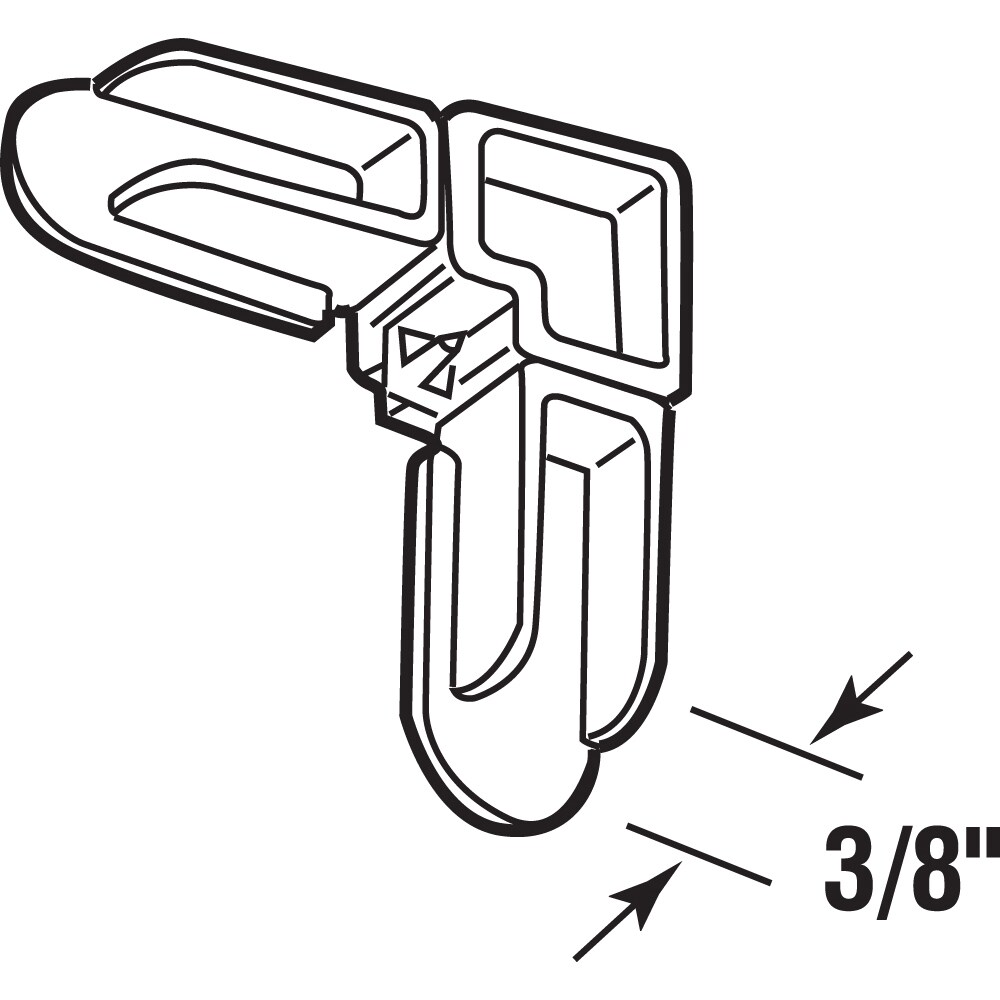 Prime-Line 50-Pack Plastic Window Screen Frame Corners in the Window ...