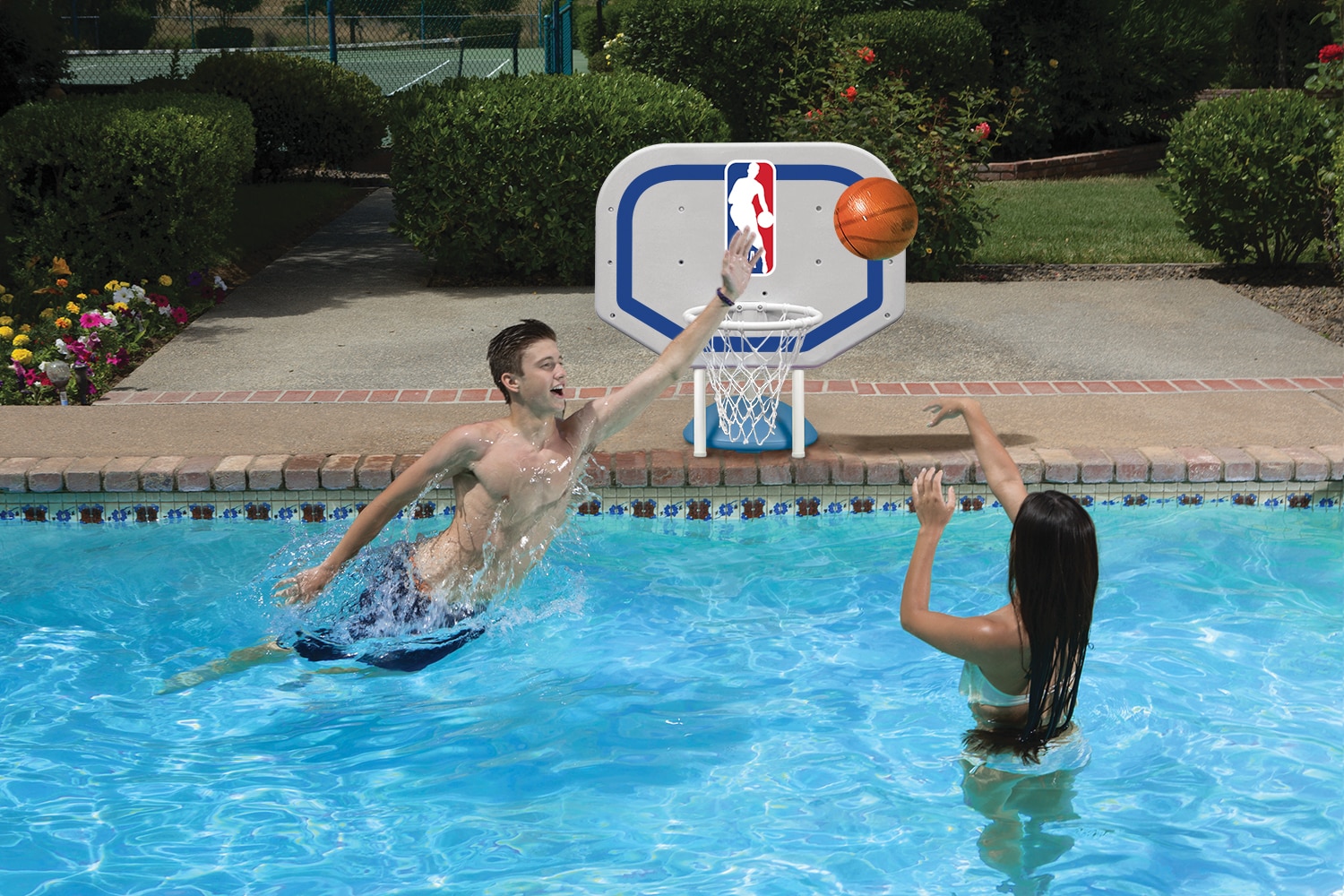Poolmaster 72931 WHITE / RED / BLUE Swimming pool basketball set