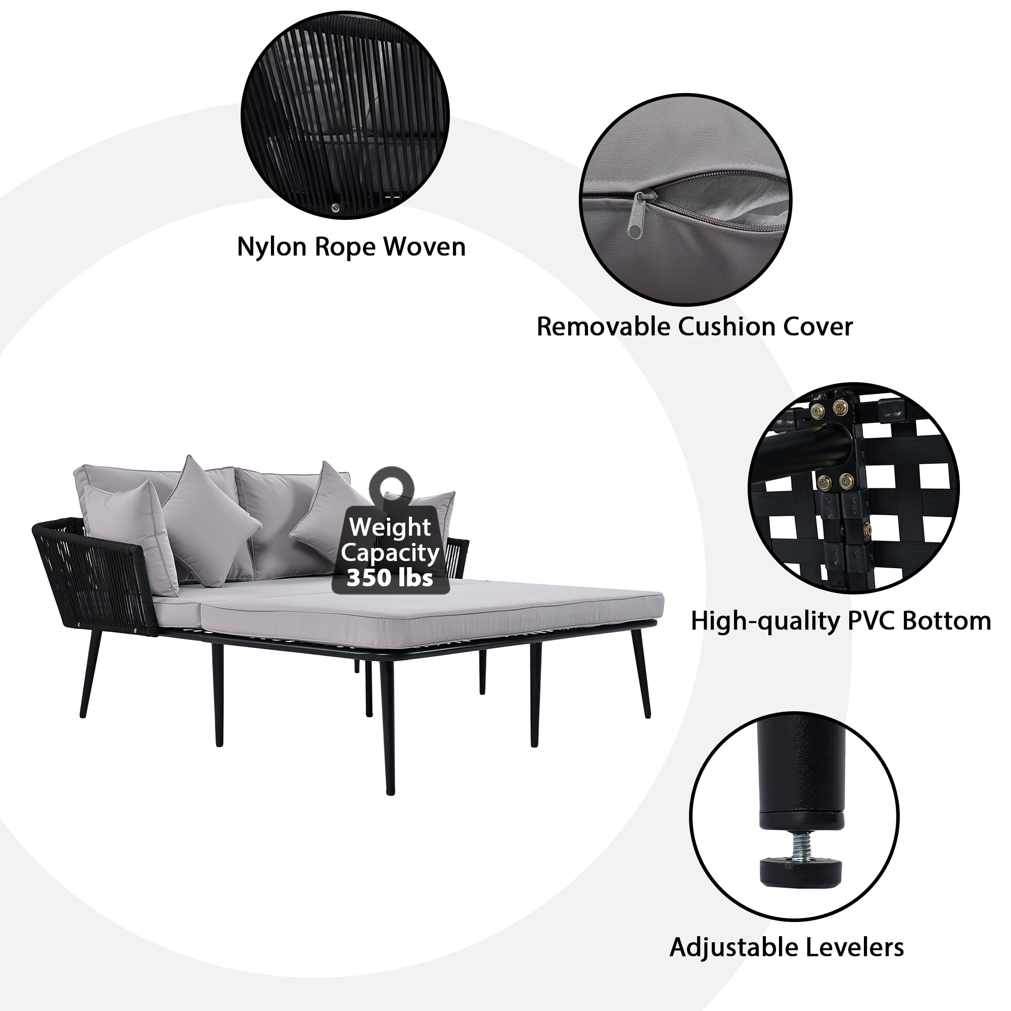 ModernLuxe L-SP100014AAE Patio-Sofas-Daybeds - View #5
