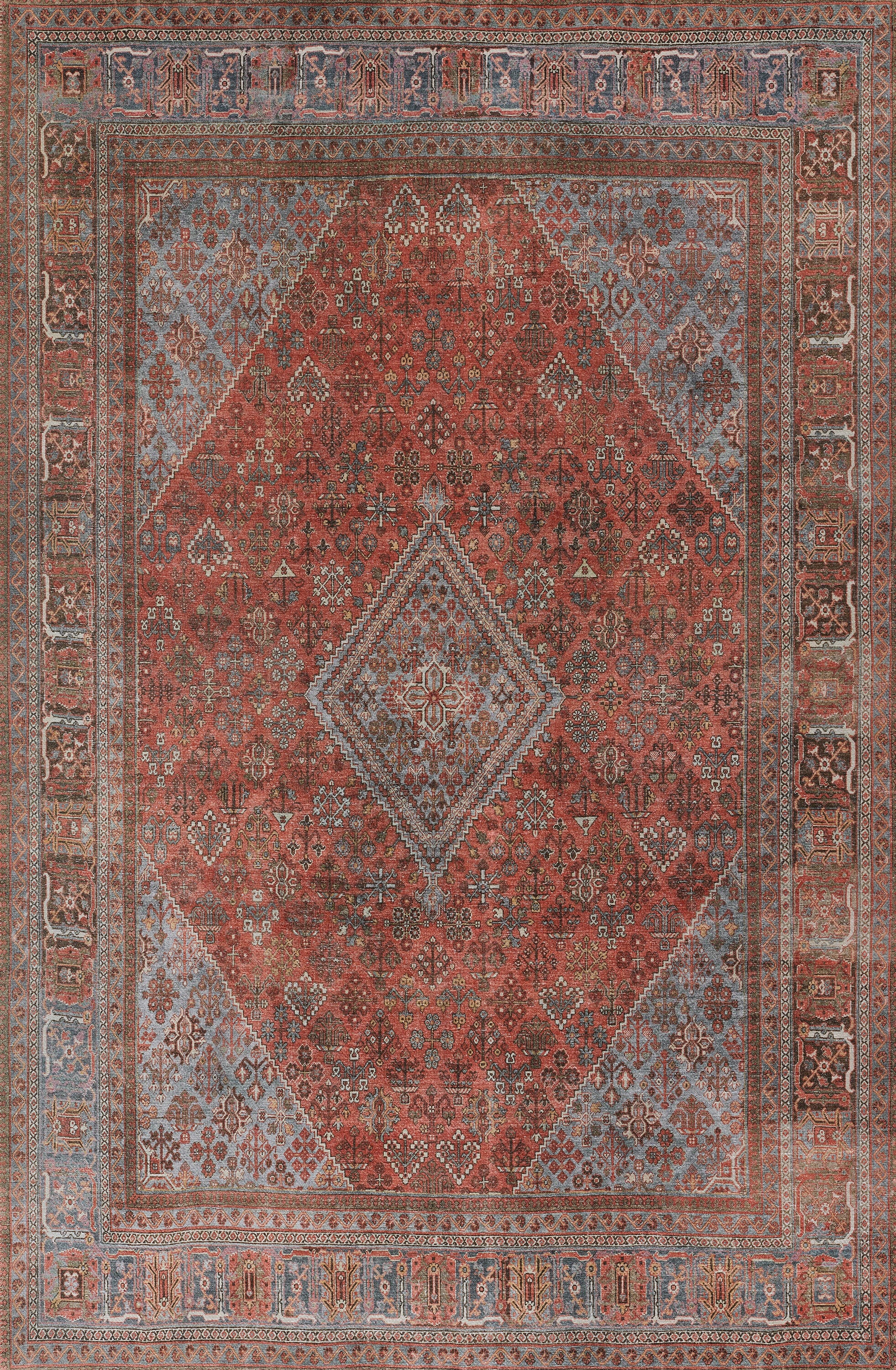 Momeni AFSHAAFS38COP3050 Afshar 3 x 5 (ft) Loomed Polyester Copper Rectangular Indoor Vacuum regularly Area rug