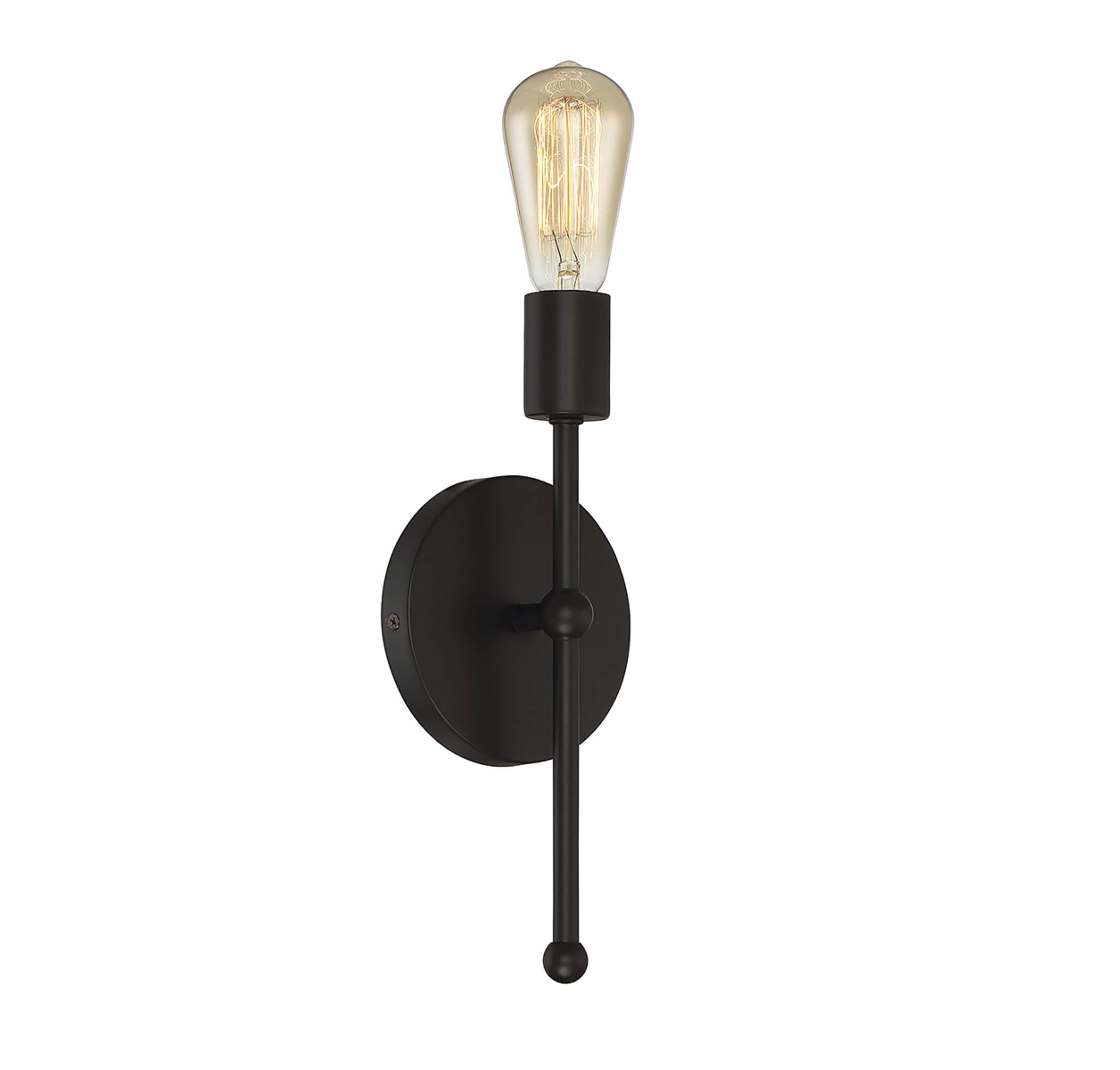 Meridian Chic Oil Rubbed Bronze Outdoor Wall Sconce, Dimmable
