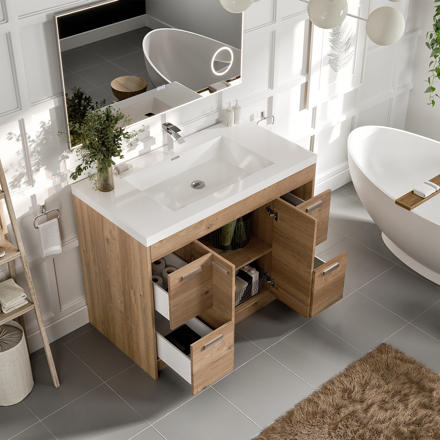 Eviva EVVN1000-8-42NOK Bath-Vanity-Combo - View #4