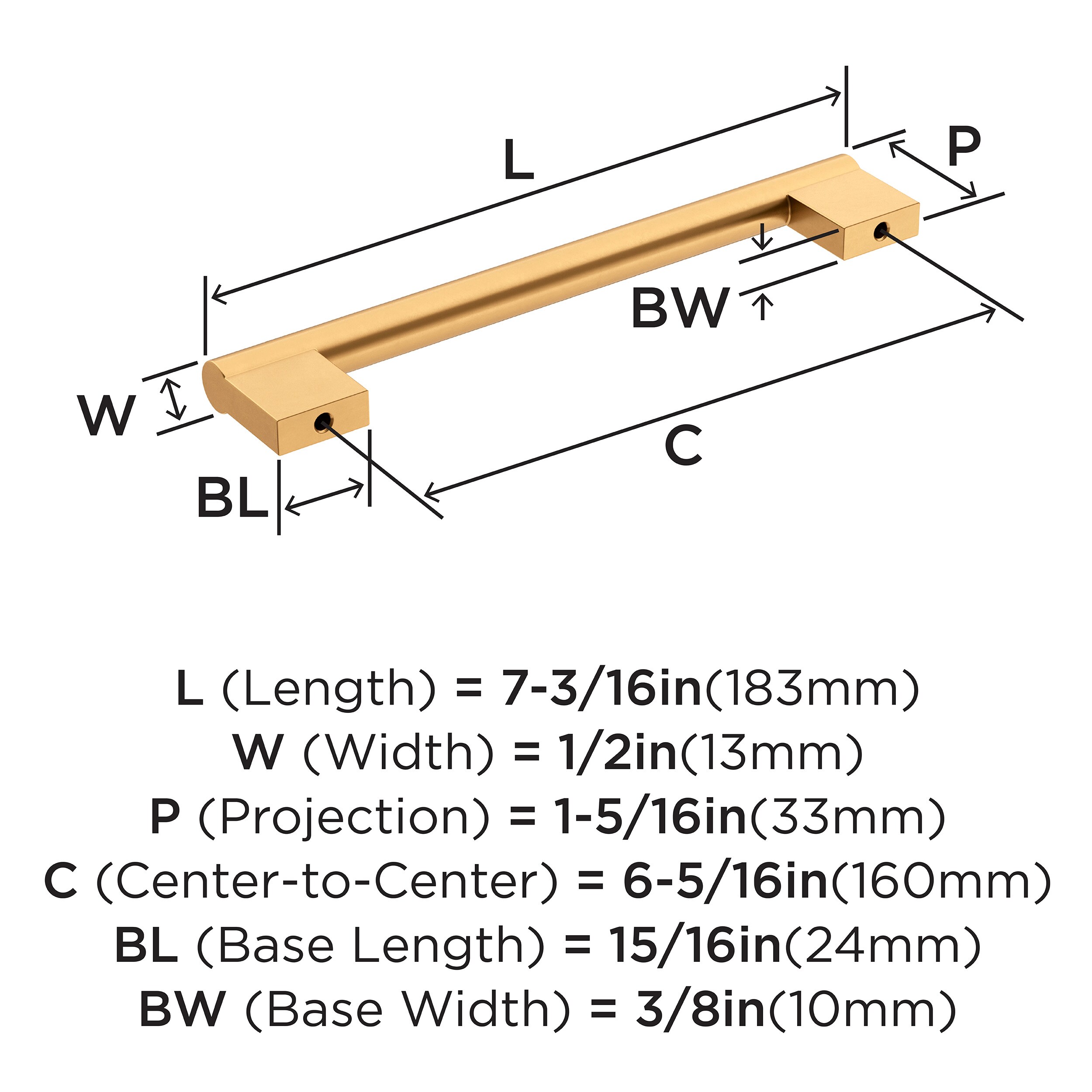 Amerock BP36914CZ Cabinet-Pulls - View #4