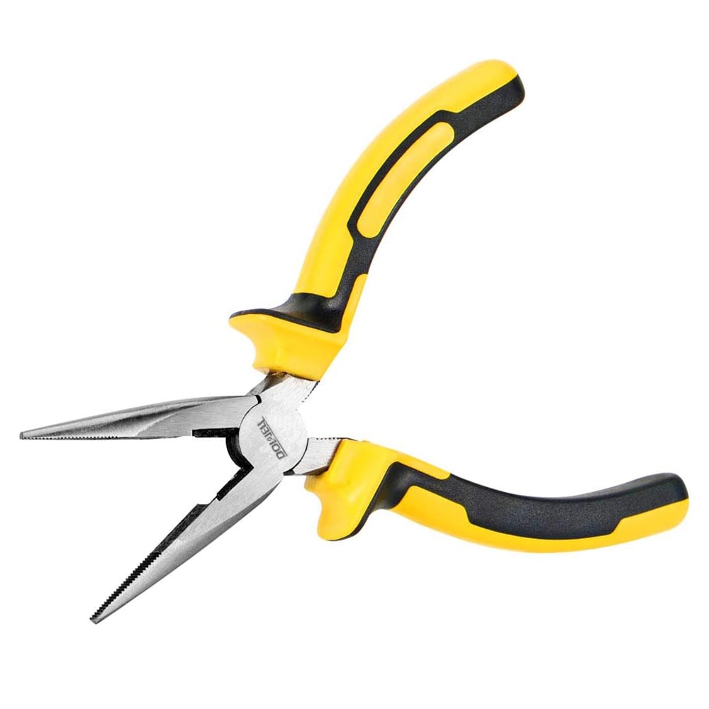 DOWELL  Needle Nose Pliers Long Nose Pliers 8 Inch with Wire Cutter for Jewelry Nickel Chromium Steel Construction And Professional Handle