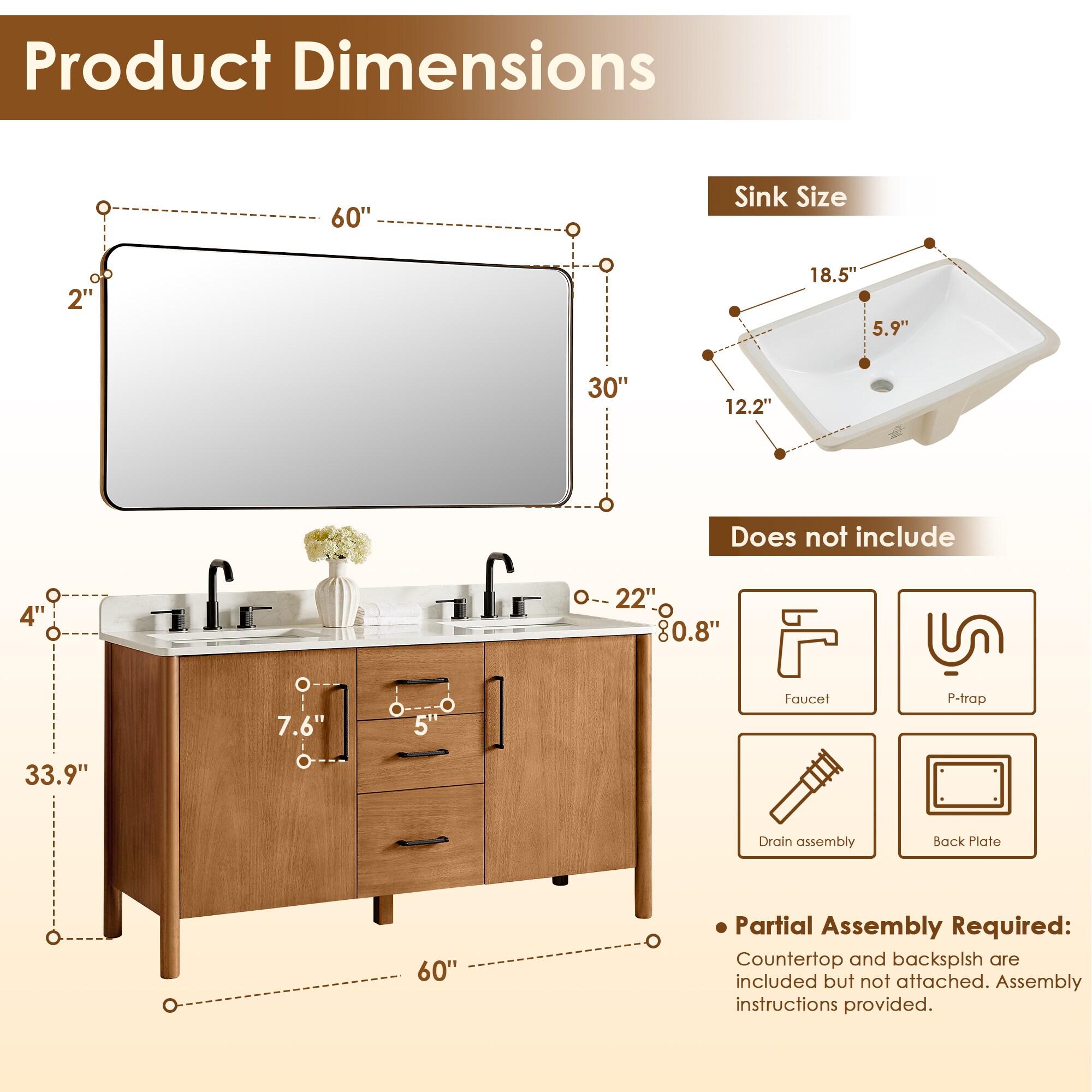 Altair 578060-MB-GW Bath-Vanity-Combo - View #14