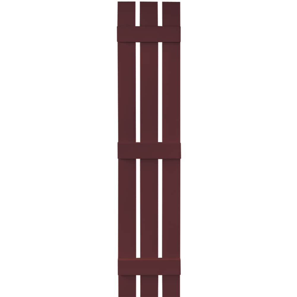 Vantage V5371267167 11.875-in W x 67-in H Cranberry Spaced Exterior Shutters