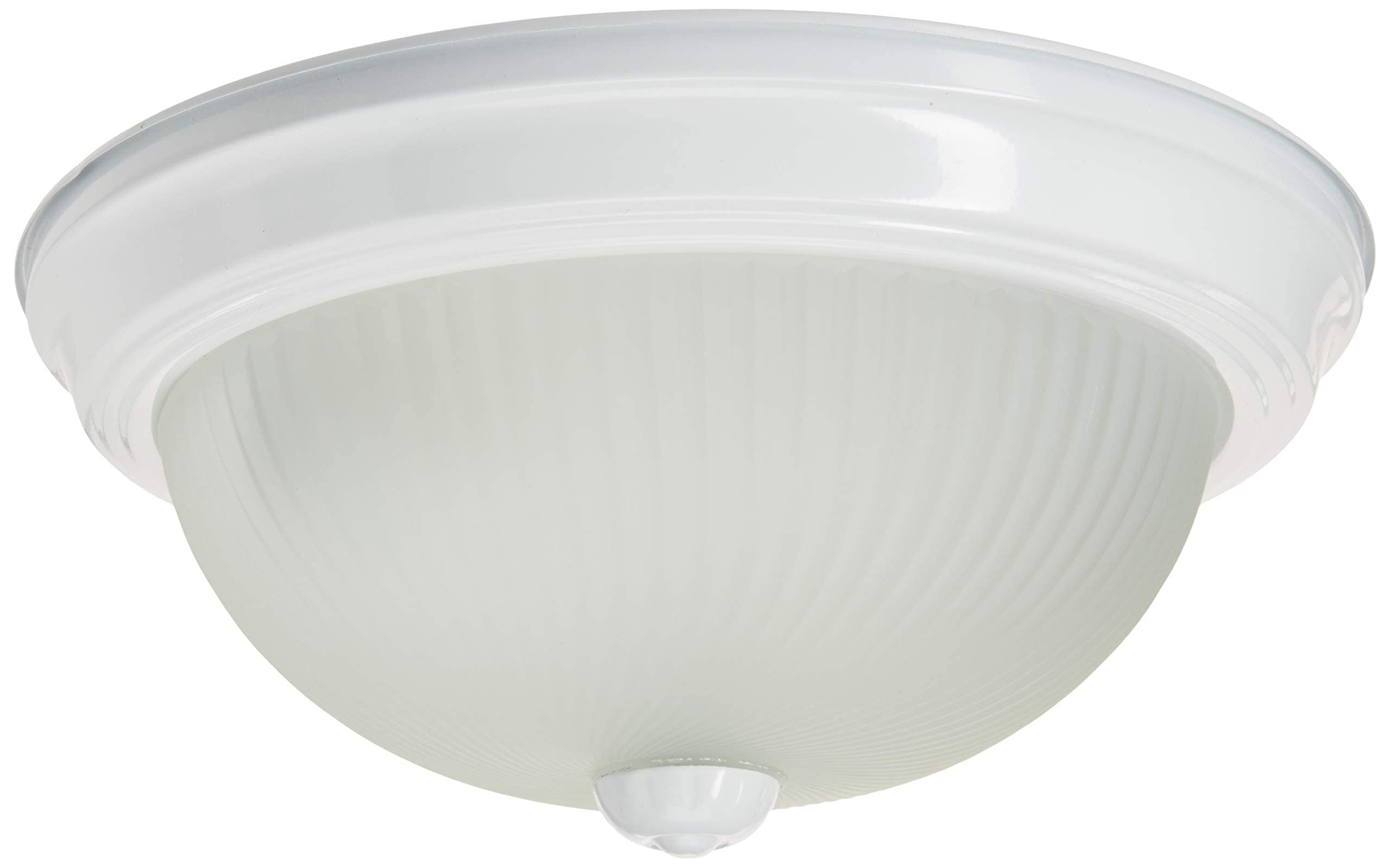 Canarm  IFM211WH 11 2 Bulb Flush Mount White with Frosted Swirl Glass