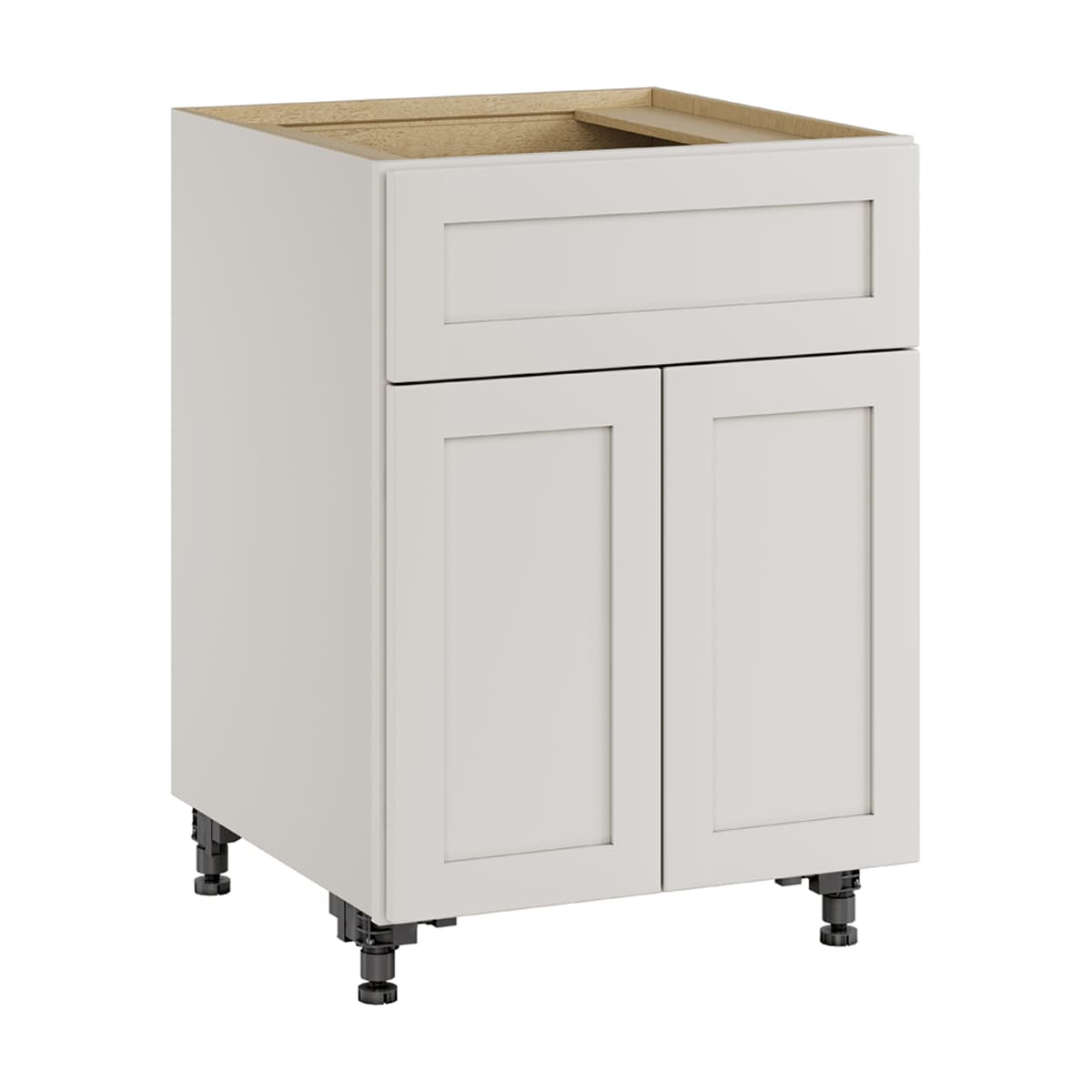 Whalen CLICK-IT LWSCLICK-10G Windsor Lane 24-in W x 34.5-in H x 24-in D Light Gray Birch Base Ready to assemble Plywood Cabinet (Raised Panel Shaker)