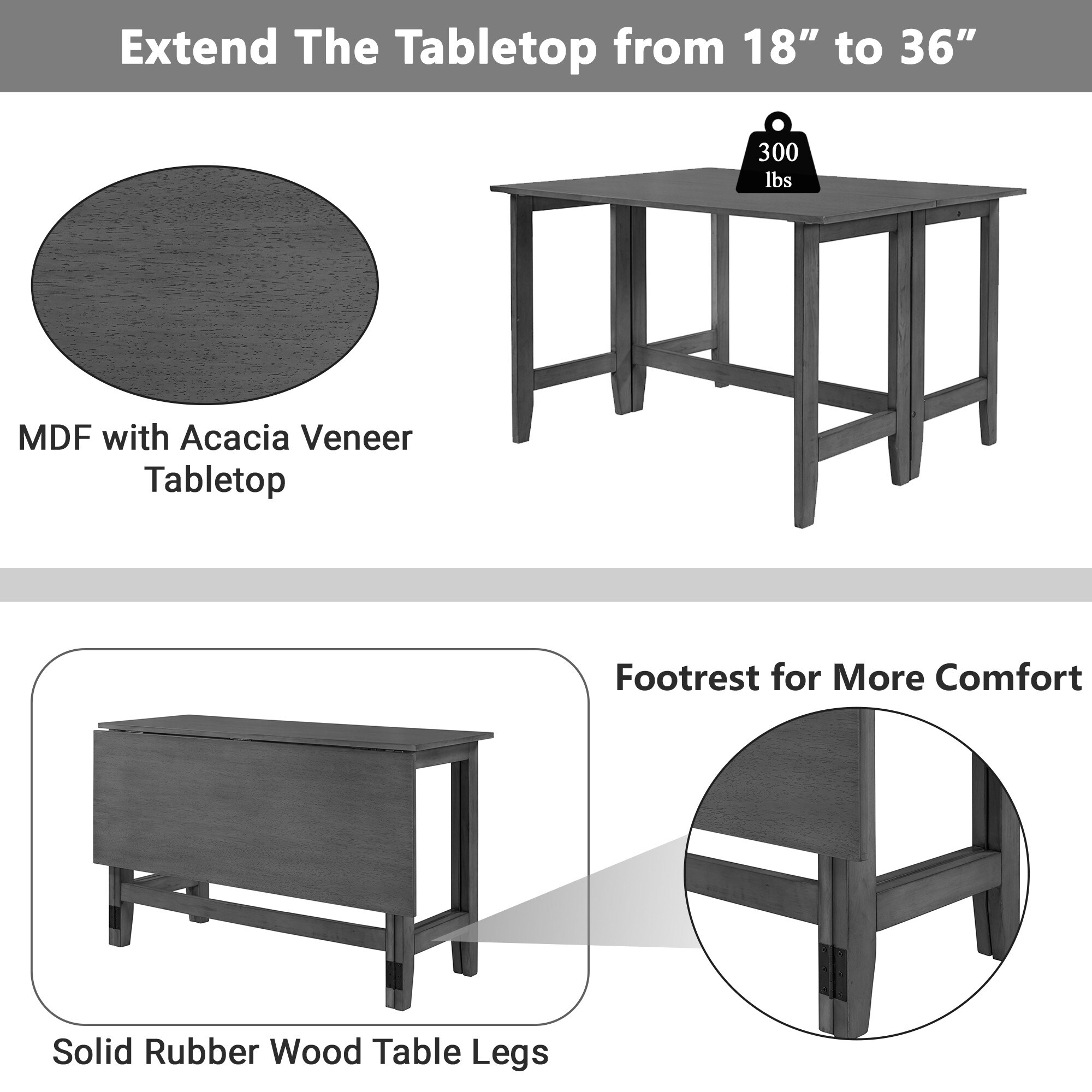 Dimakai DI-TO39754E3P Dining-Tables - View #2