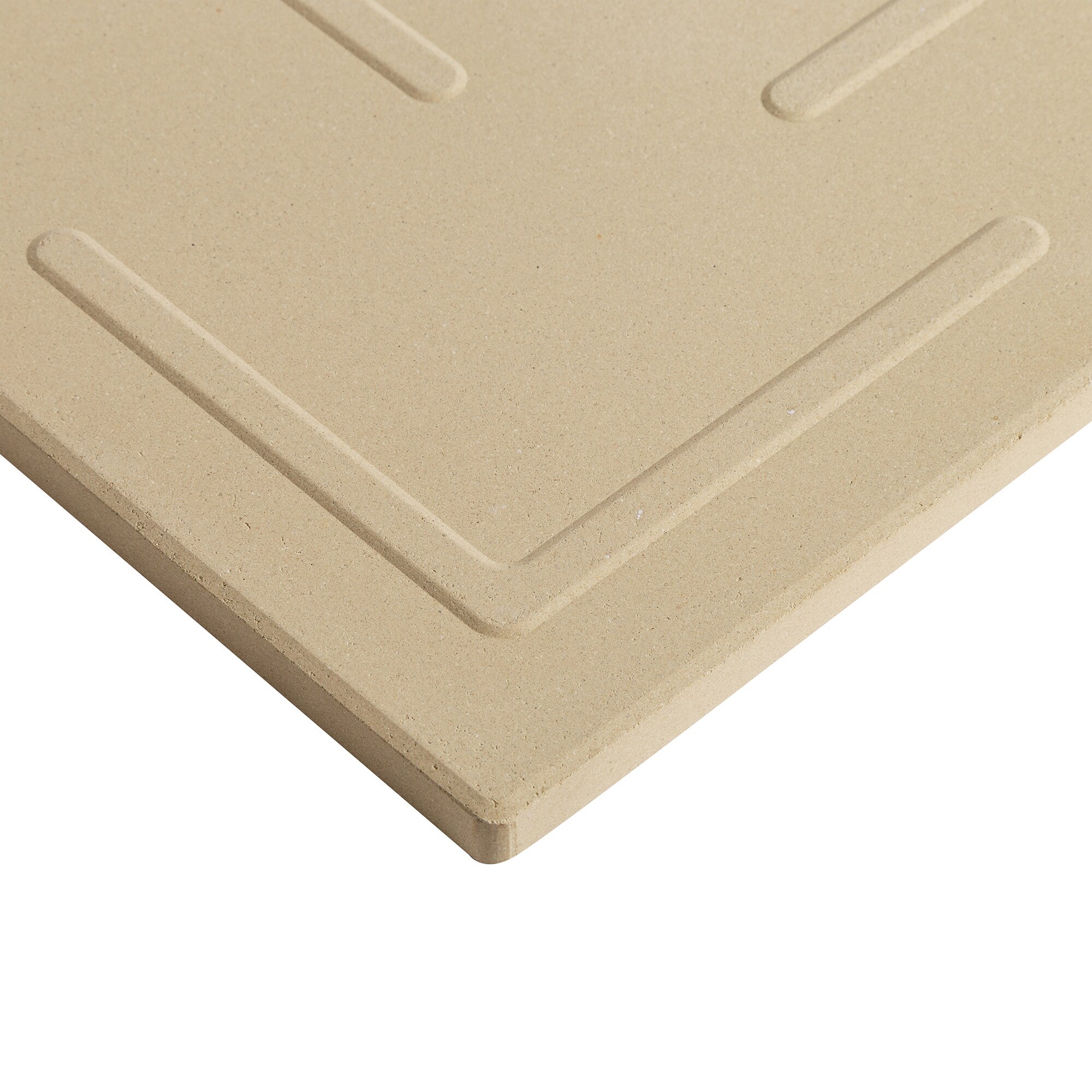 Old Stone Beige Cordierite Rectangle Pizza Stone, 14x16-Inch