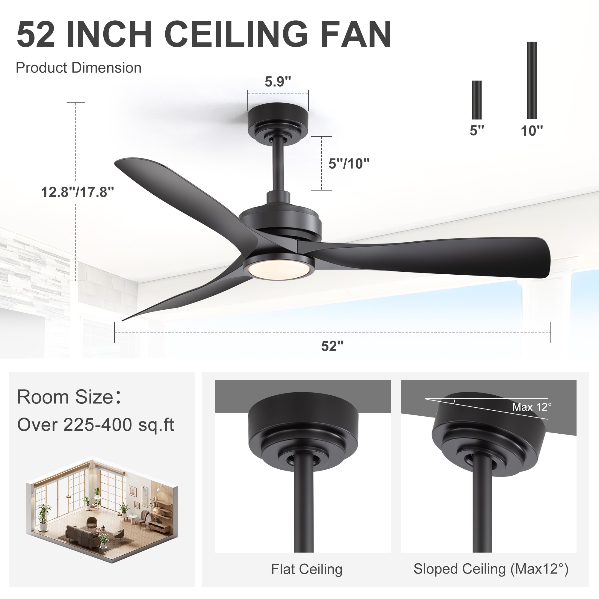 Airsurfer AS-24045-AB Ceiling-Fans - View #3
