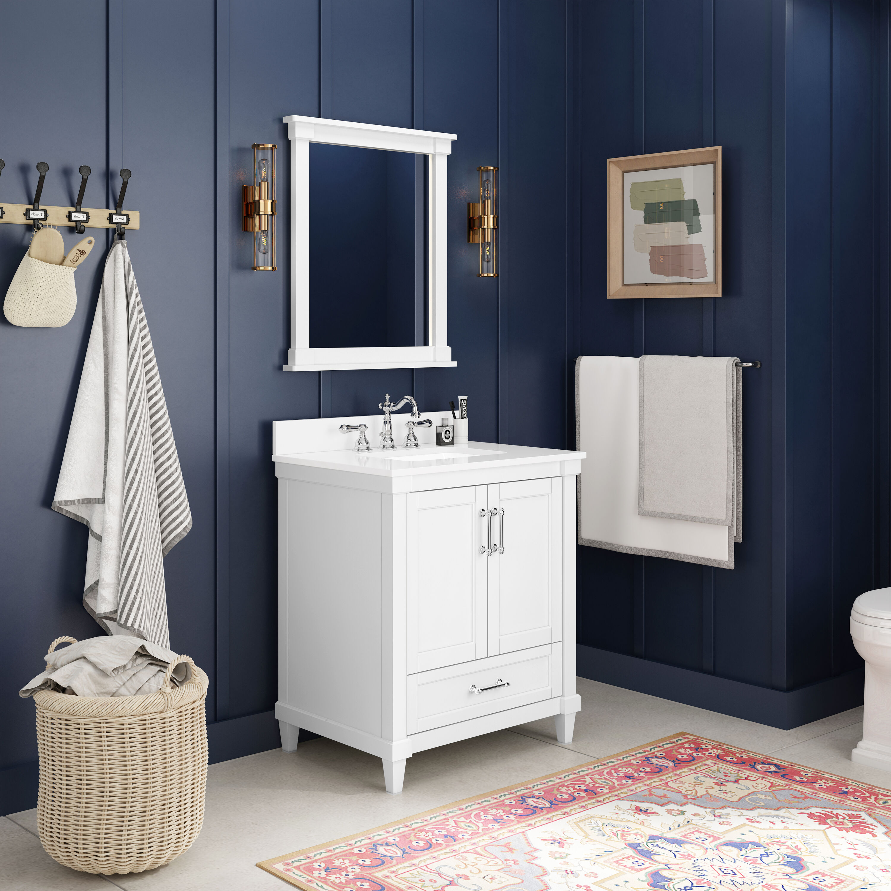 allen + roth TJ02-08V3022WH Bath-Vanity-Combo - View #7