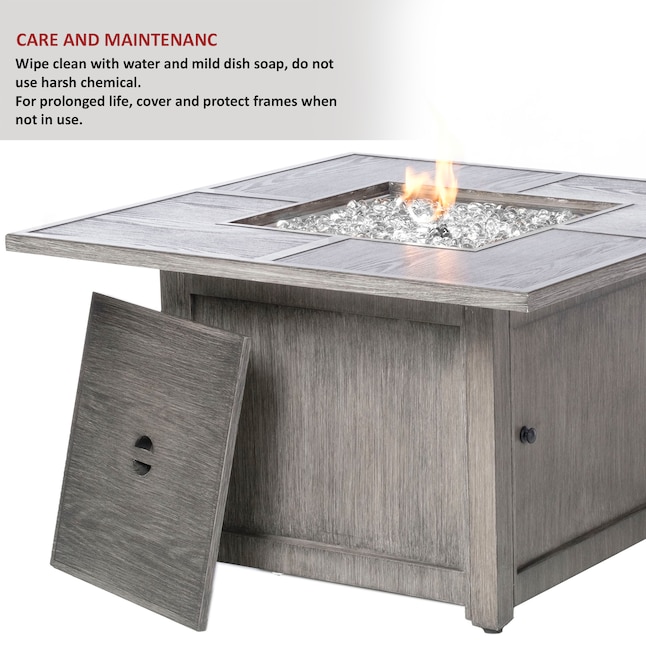 Gas Fire Pits Department At, What To Fill Gas Fire Pit With Water
