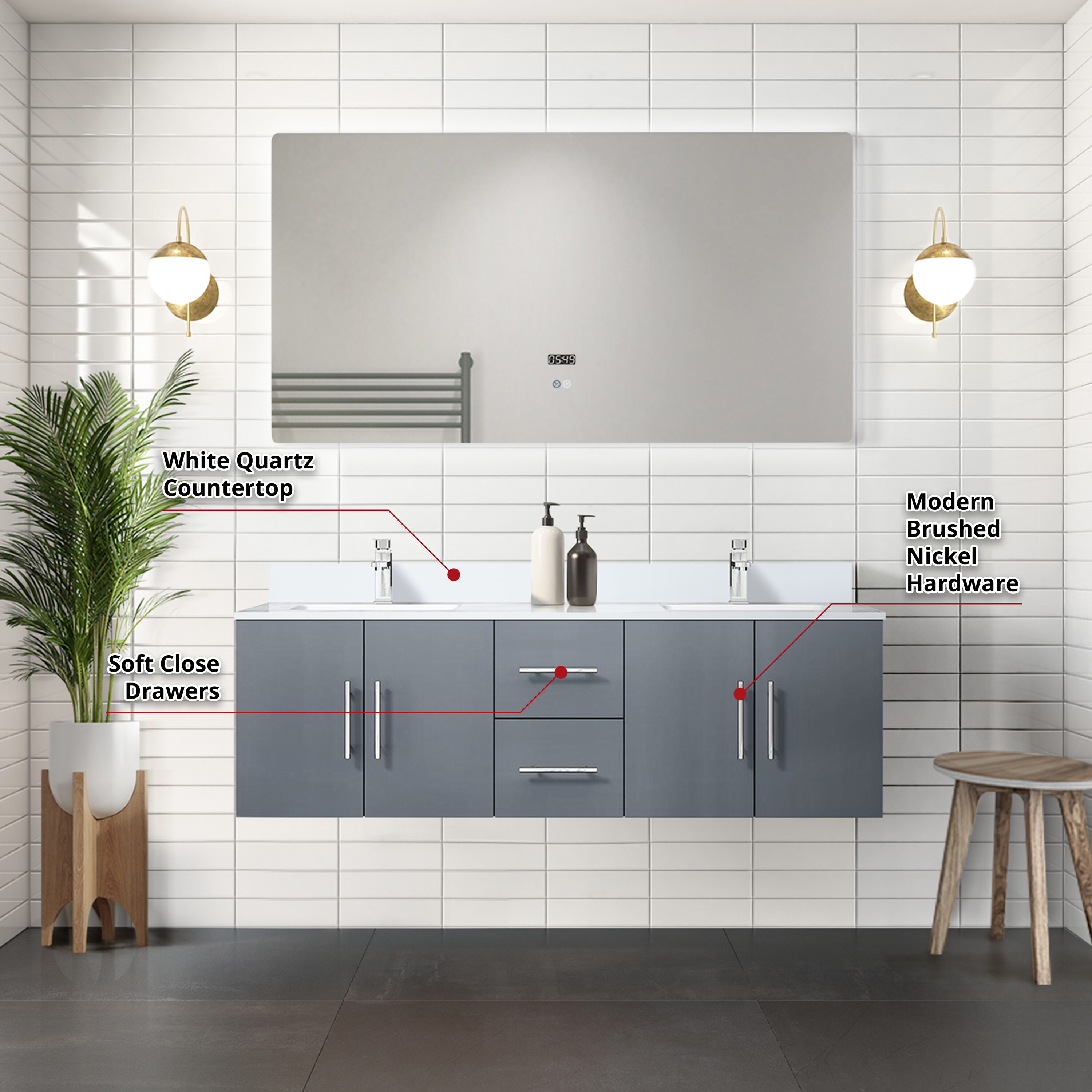 Lexora LVG60DB210 Bath-Vanity-Combo - View #5