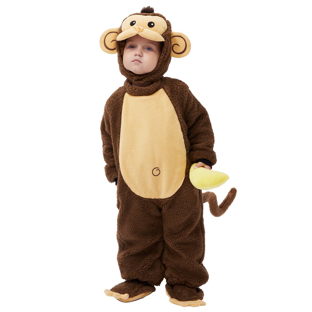 Joyfy 20012-1824 Baby Monkey Costume with Toy Banana