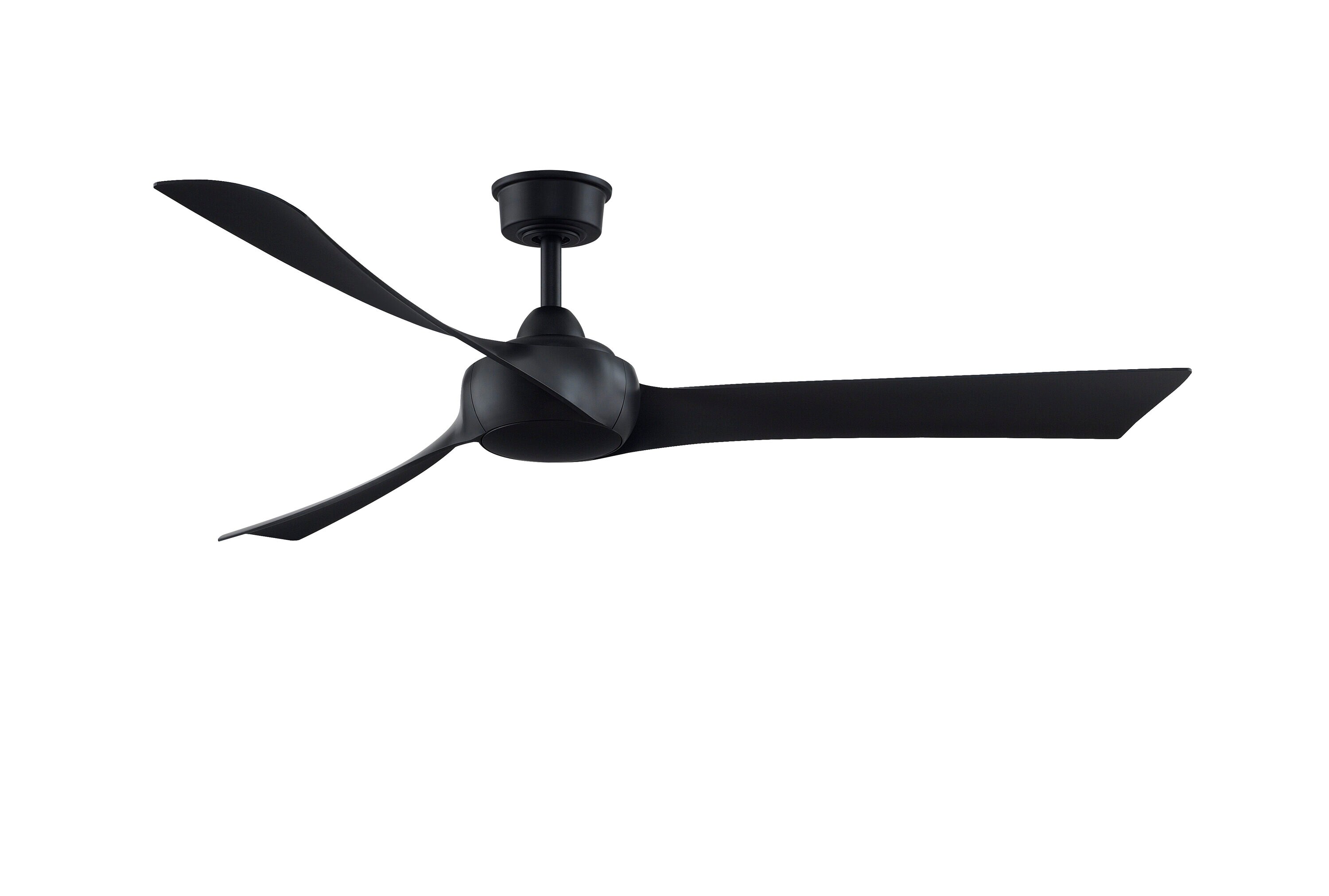 Wrap Custom 64-in Black Indoor/Outdoor Ceiling Fan with Remote (3-Blade) | - Fanimation FPD8531BL-64BL