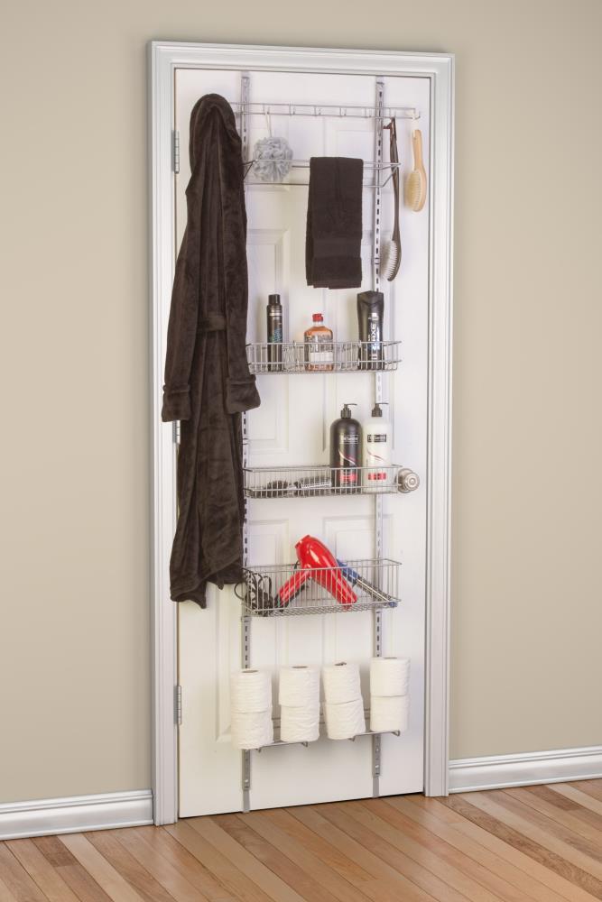 Hastings Home Chrome Metal Bathroom Organizer in the Bathroom Accessories  department at