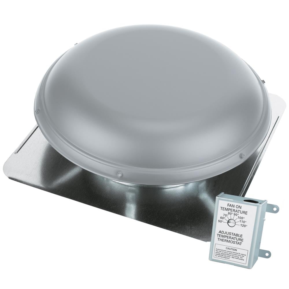 Air Vent 1170-CFM Gray Galvanized Steel Electric Power Roof Vent in the  Power Roof Vents department at