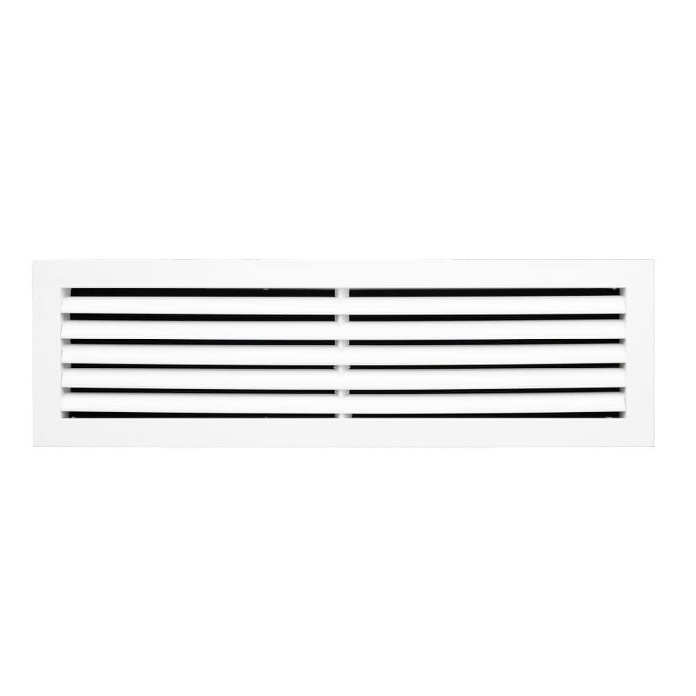 ACLaminaire L-RA 24X10 10-in x 24-in Aluminum White Sidewall/Ceiling Grille