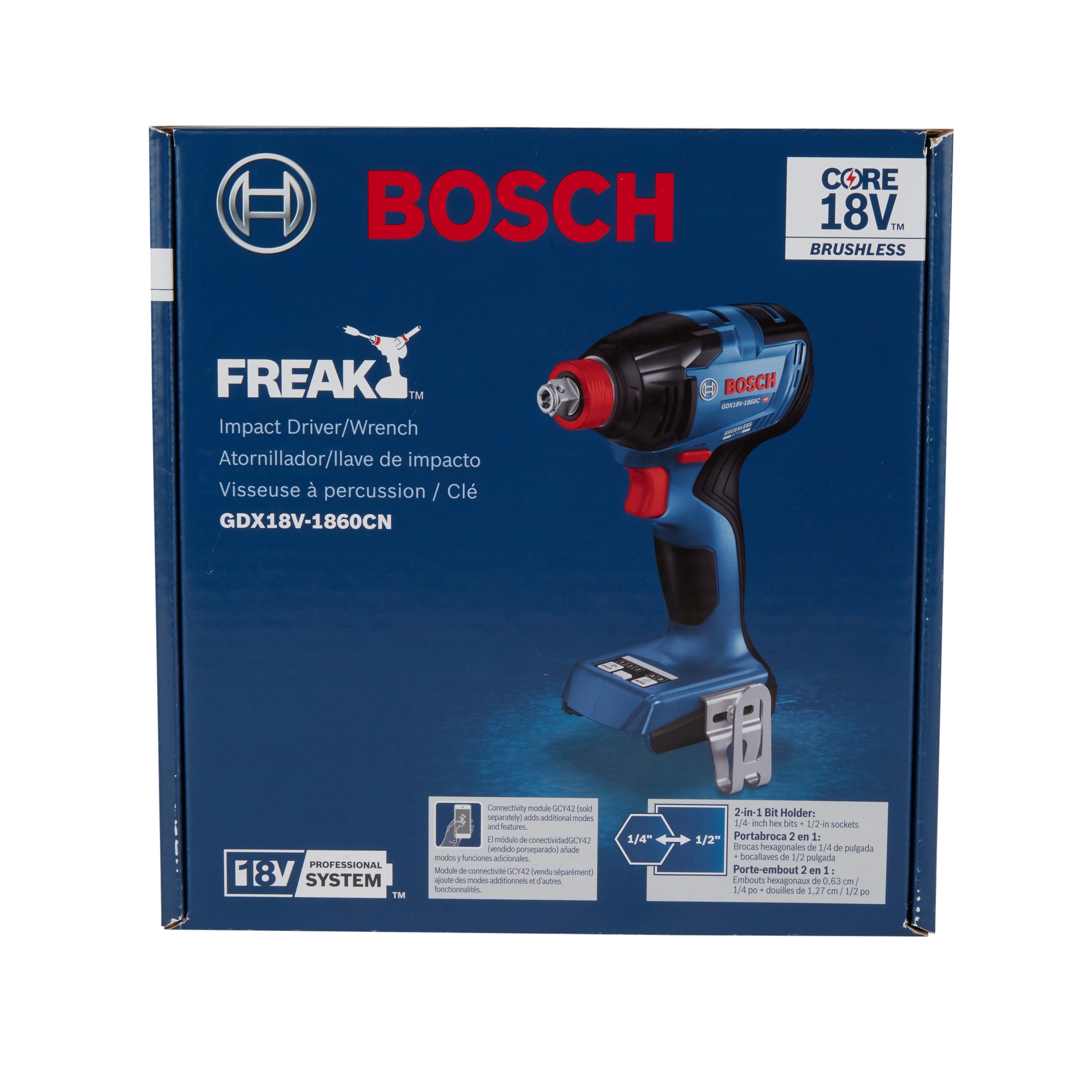 Bosch 18-volt 1/4-in; 1/2-in Brushless Cordless Impact Driver in the