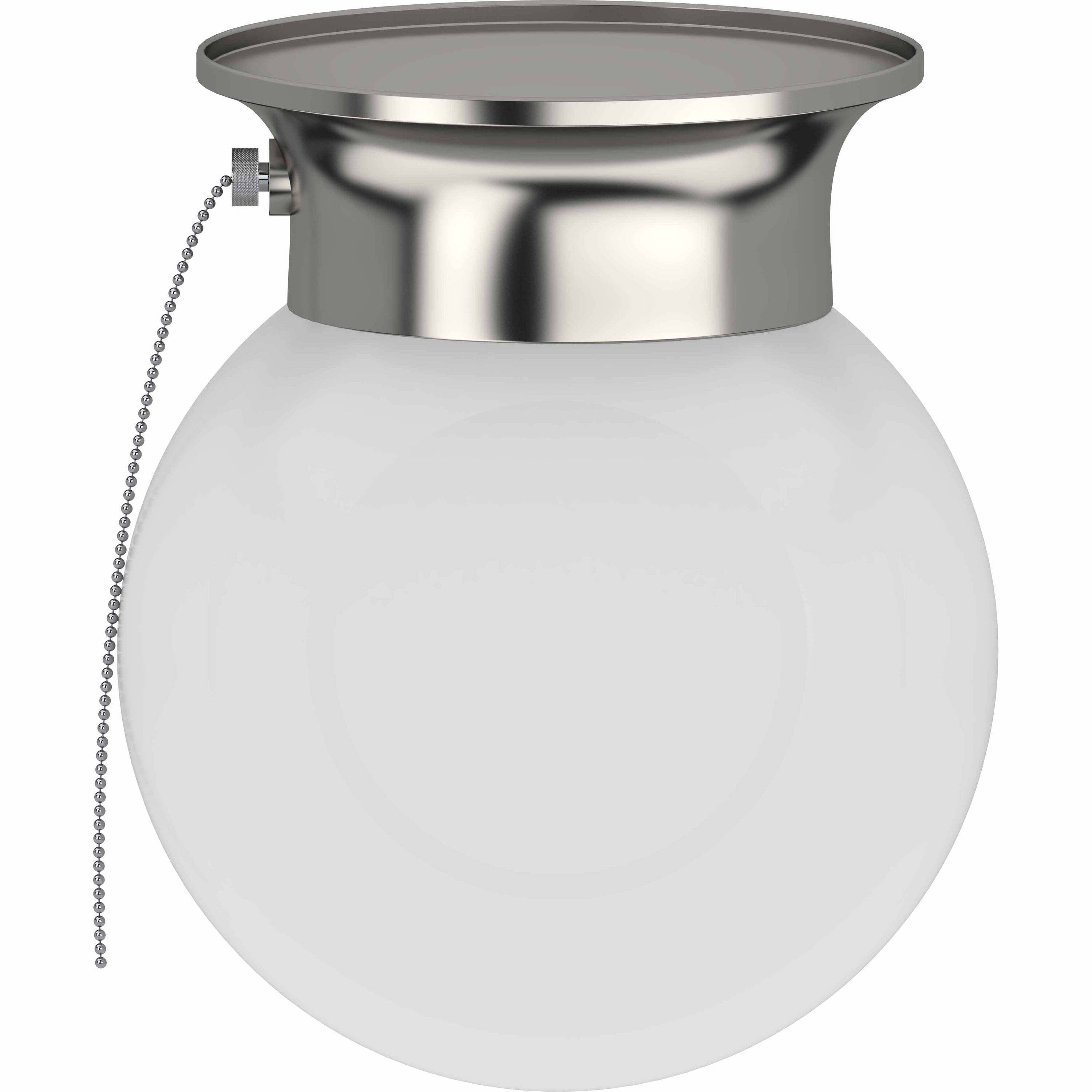 Volume Lighting V7308-33 1 -Light 6-in Brushed Nickel Flush Mount Light