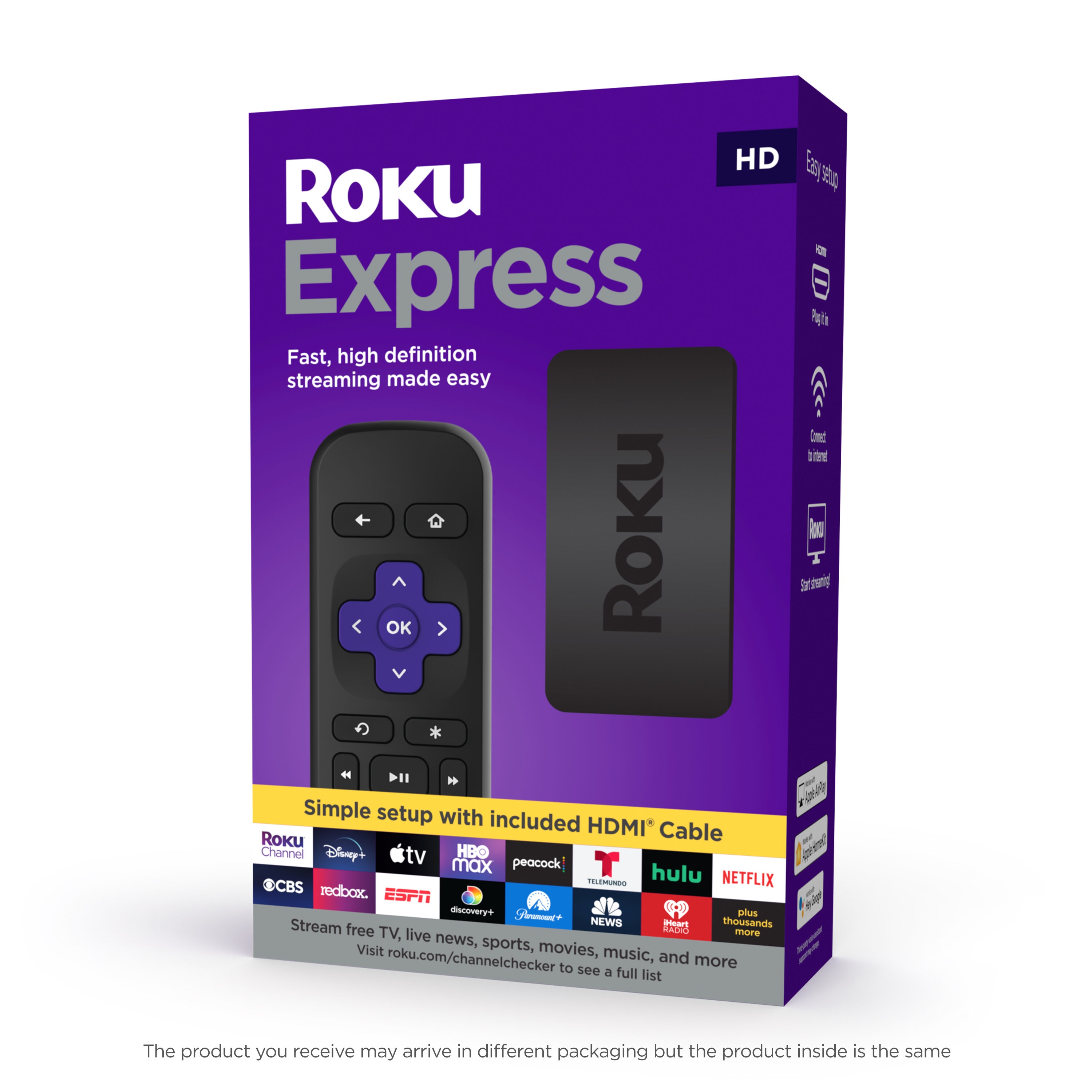 Roku Express Hd Streaming Device with Remote Control Included at 