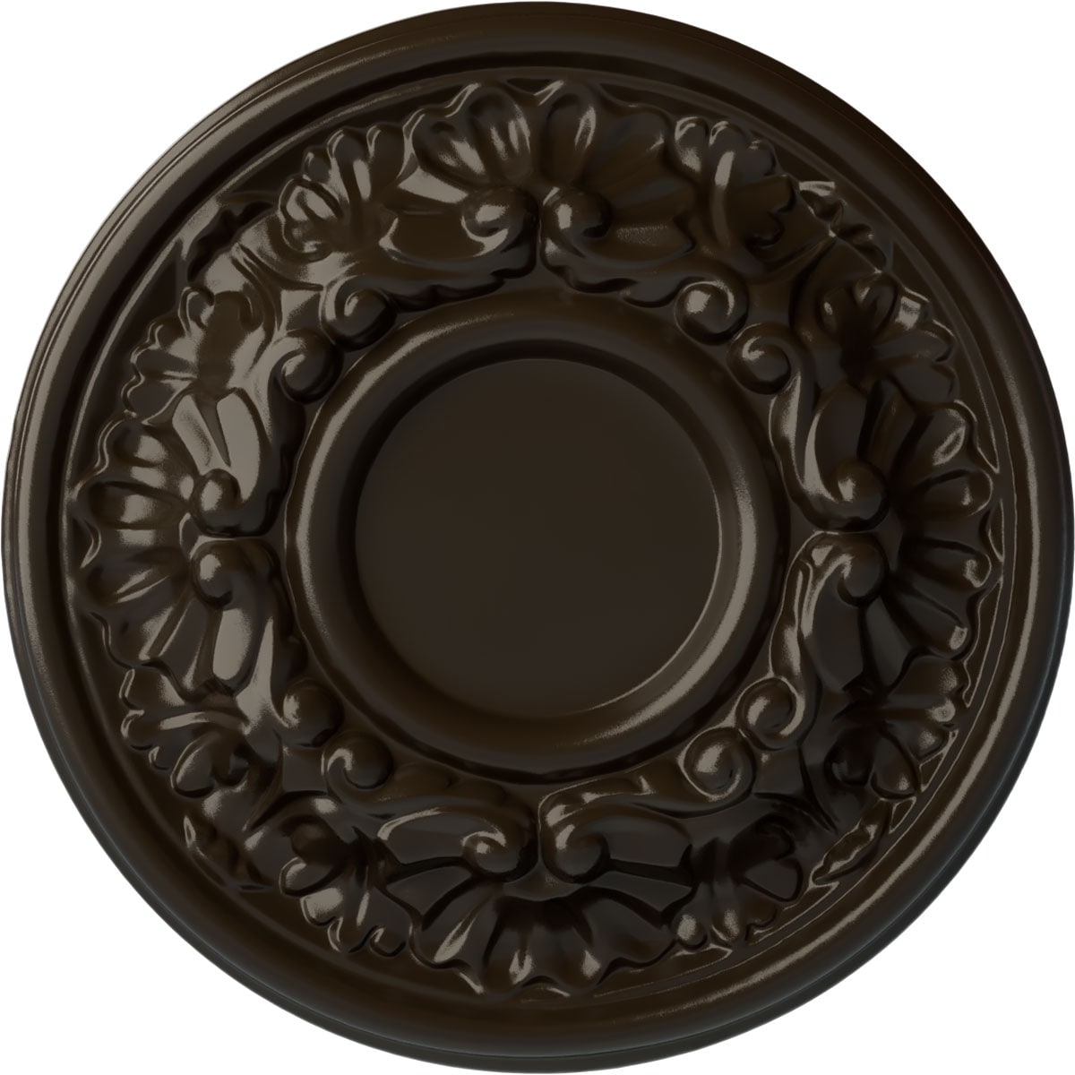 Ekena Millwork CM07ODSHF Odessa 7.5-in W x 7.5-in L Painted Stone Hearth Polyurethane Whole Ceiling Medallion