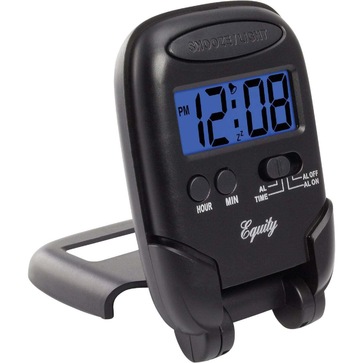 Equity by La Crosse 31302 Fold-Up Travel Alarm Clock with Blue ...